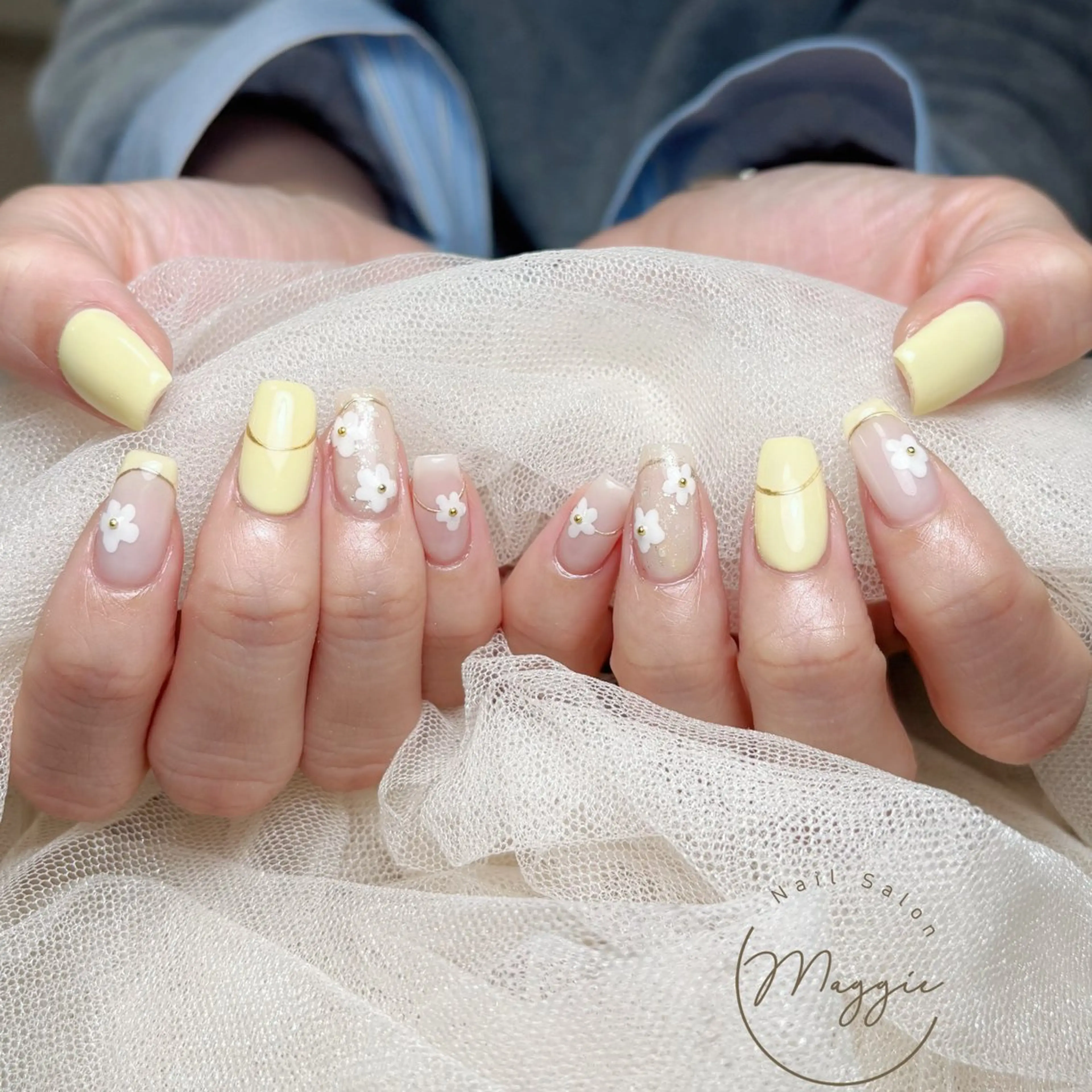 ネイル 持ち込み 春ネイル ハンドネイル Ti miのネイルデザイン