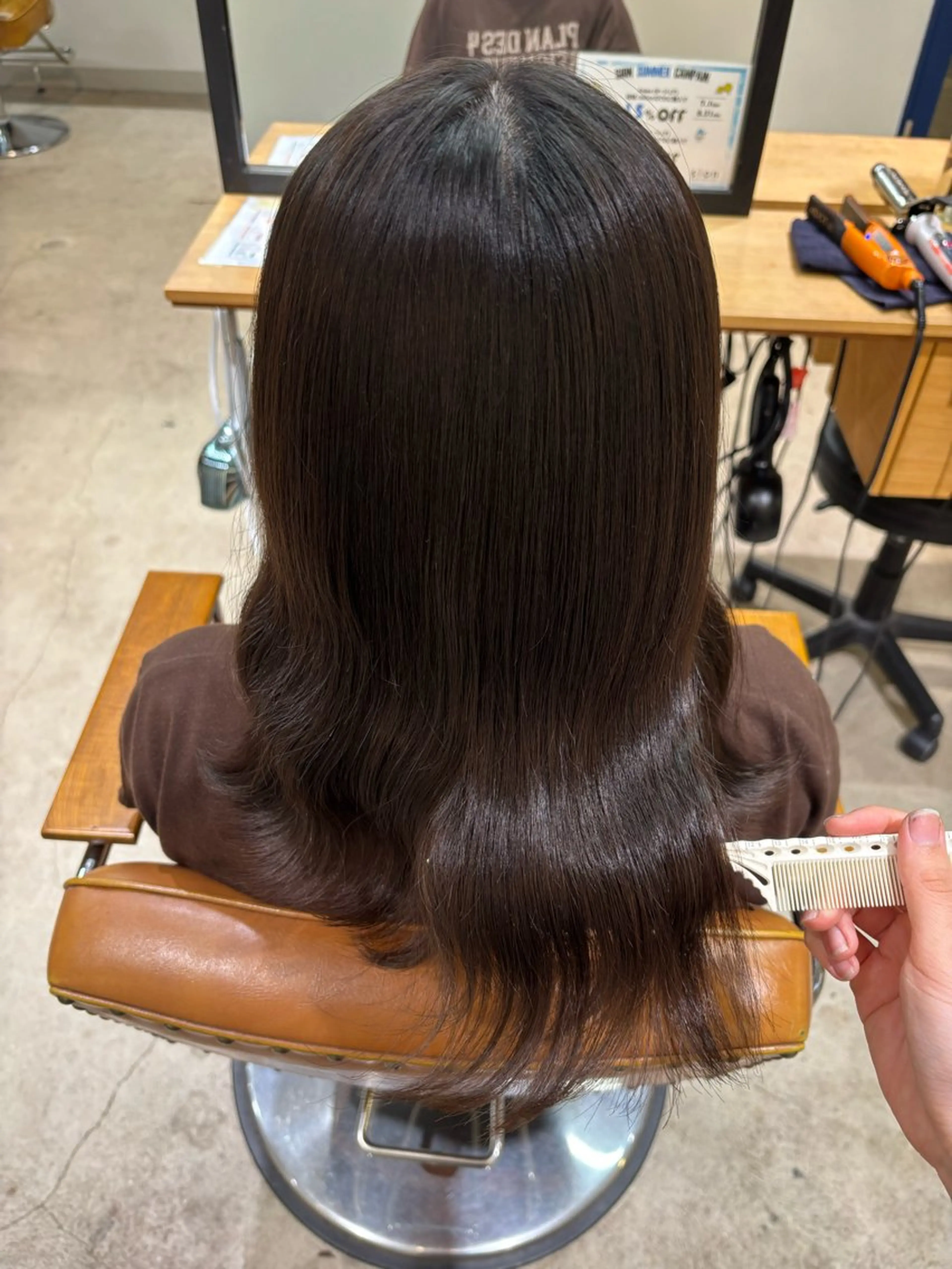 ミディアム カラー ヘアカラー zina karin୨୧˙˳⋆のヘアスタイル