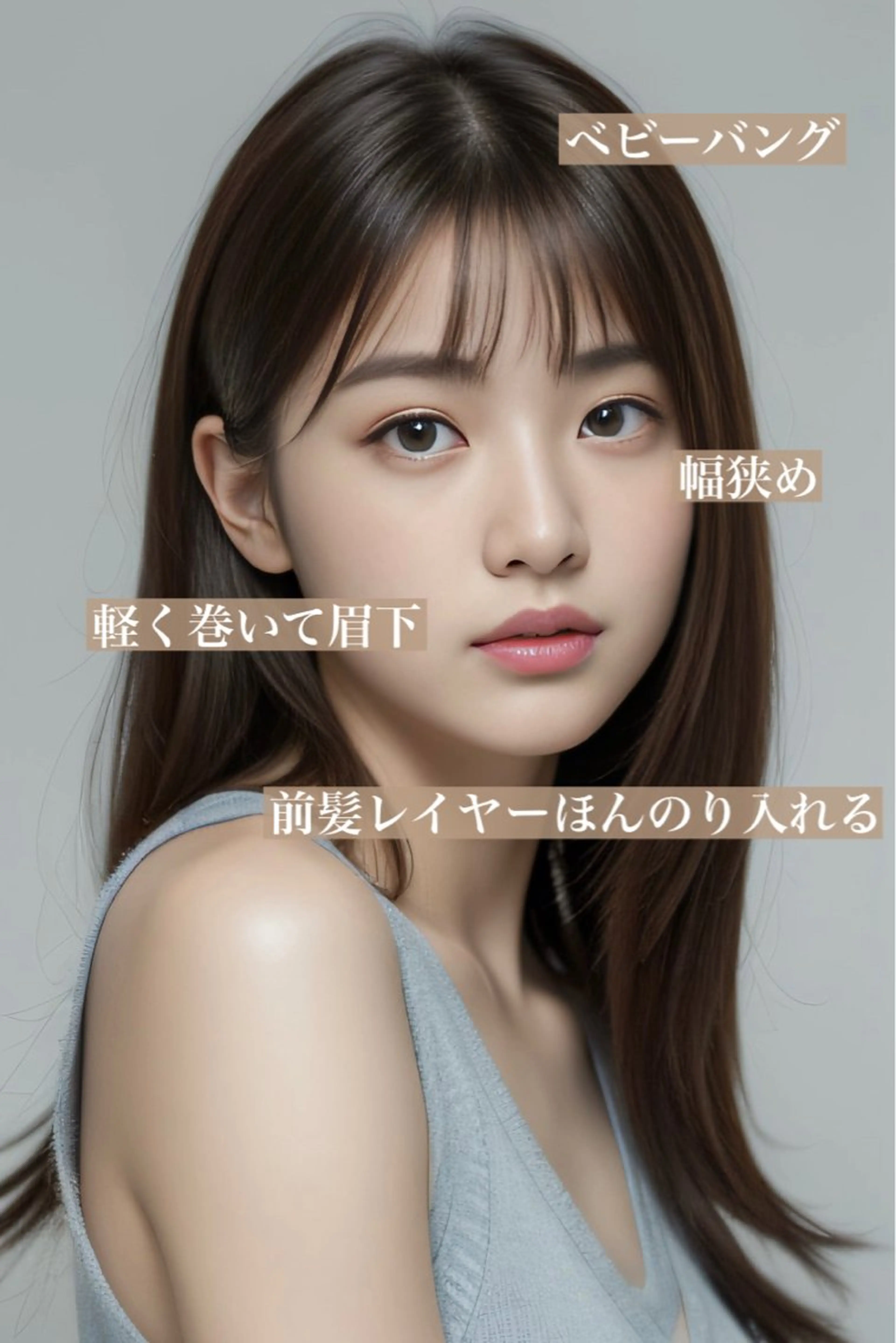 ロング カラー 韓国ヘア♡ 顔まわりカットayaのヘアスタイル