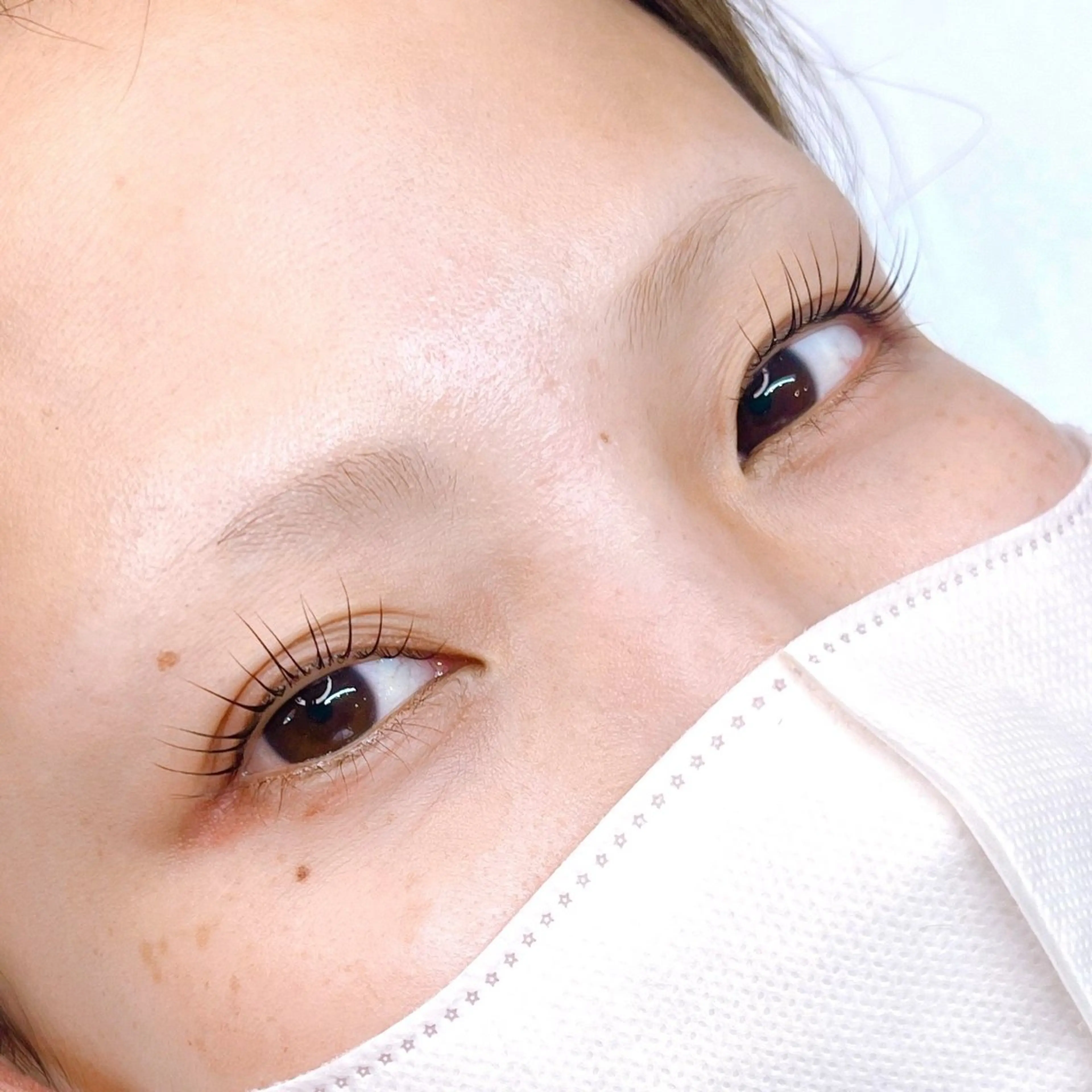 マツエク・マツパ フラットラッシュ 一重×まつ毛パーマ ボリュームラッシュ Feather MAIのマツエク・マツパデザイン