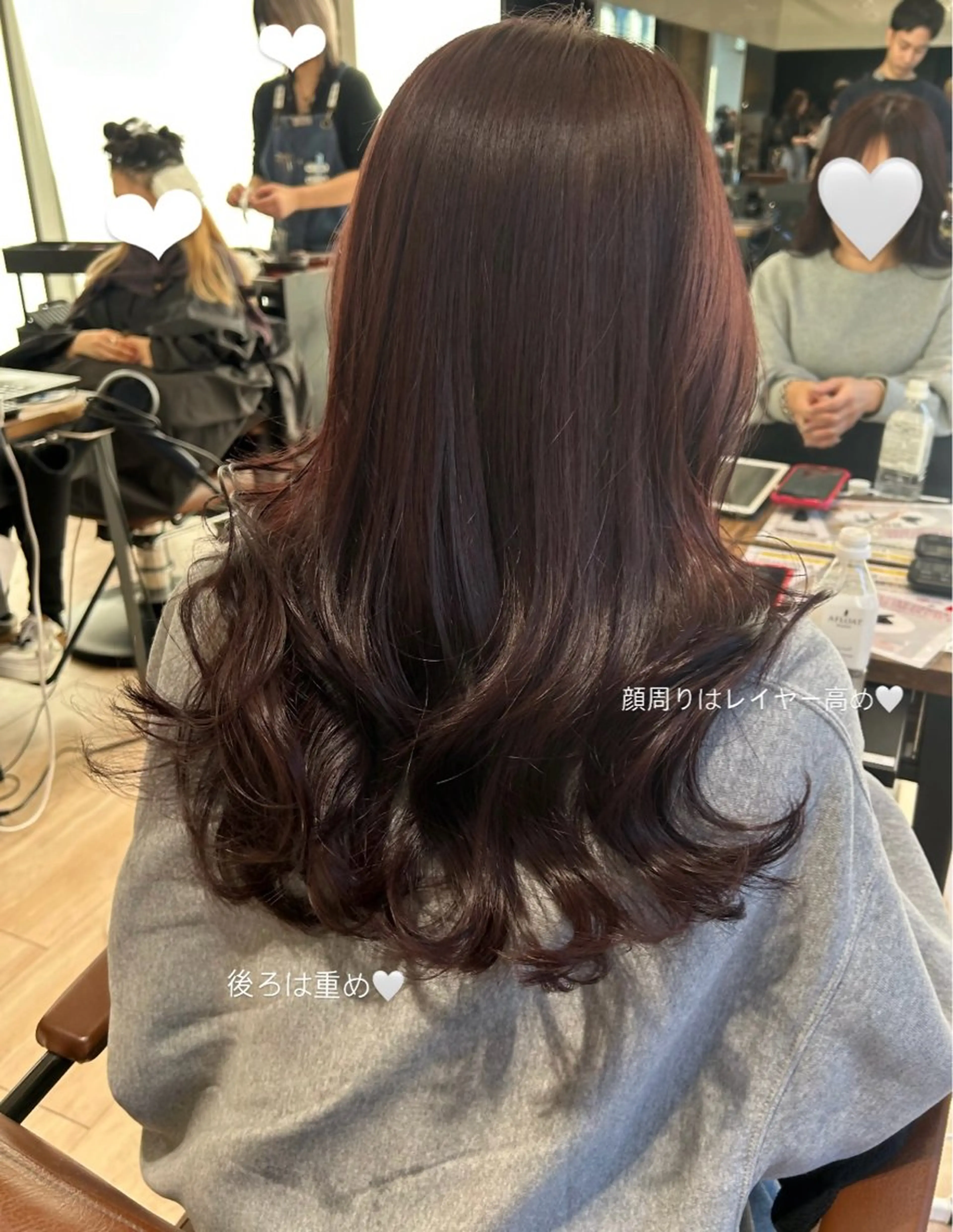 セミロング カラー ラベンダーカラー ピンクカラー くびれヘア 顔周りカット レイヤーカット カット ヘアカラー トリートメント 🍼顔周りカット/ レイヤー/小川華奈のヘアスタイル