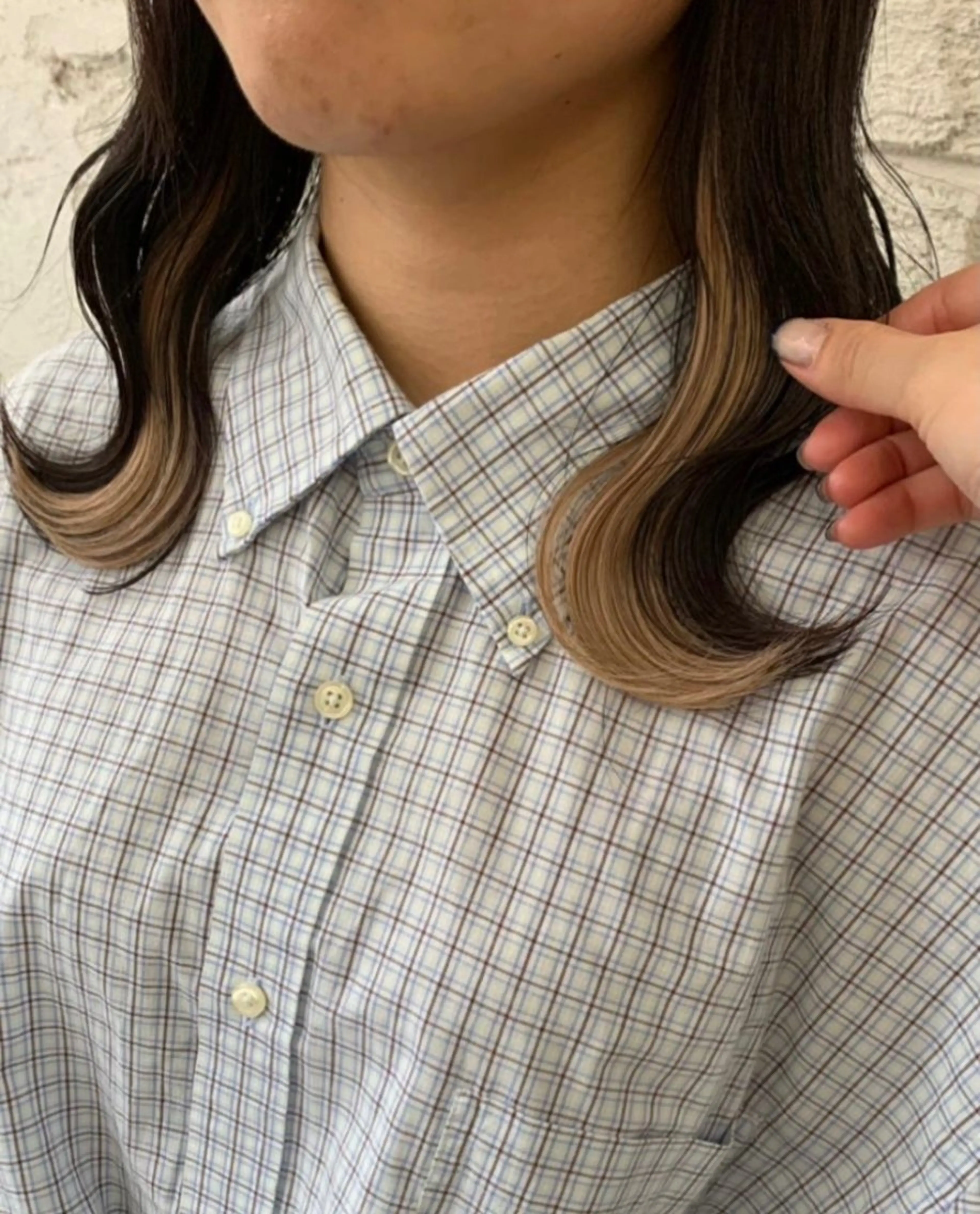 ミディアム 艶髪ブリーチカラー 💗manaka💗のヘアスタイル