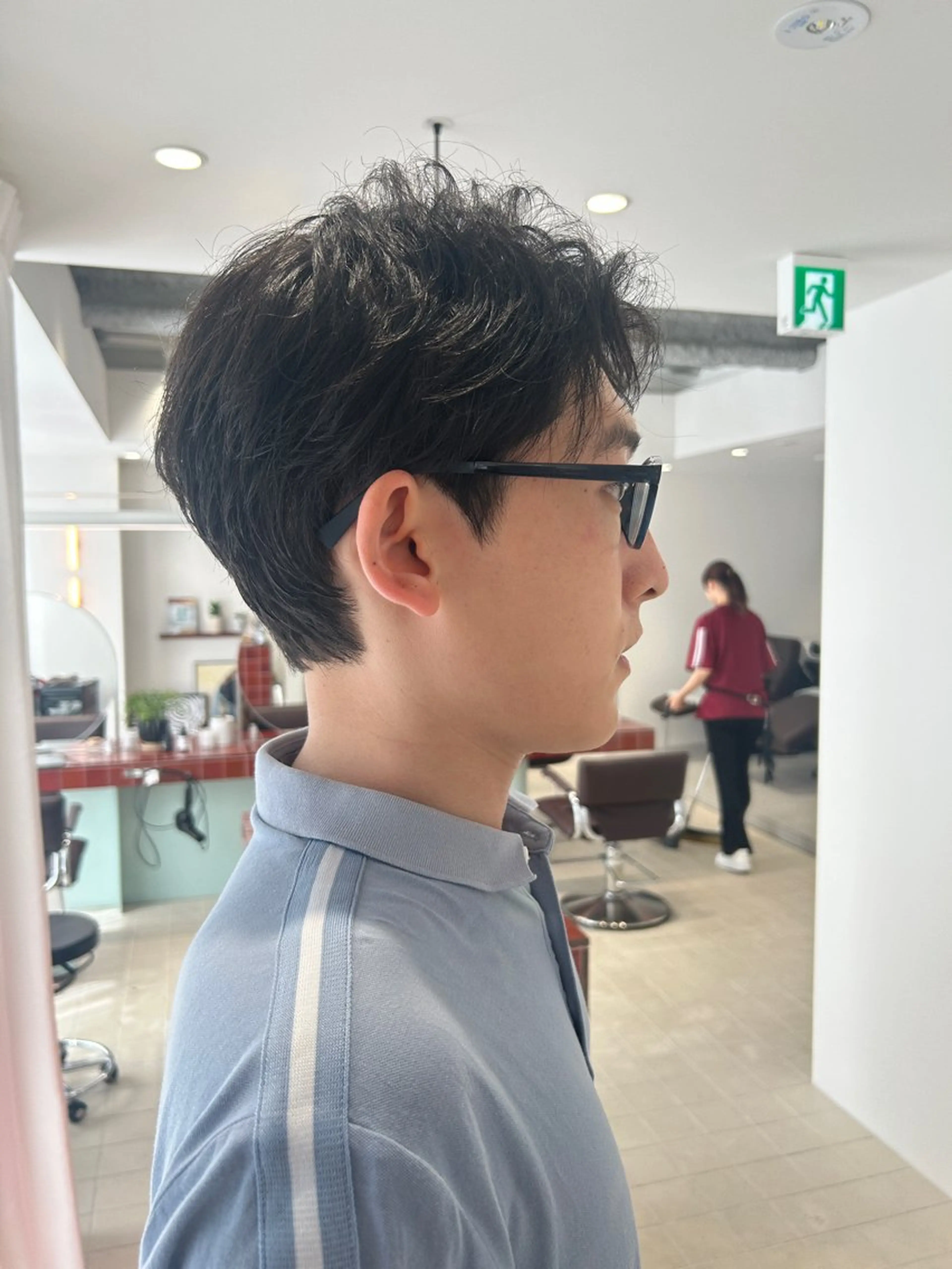 メンズ れんか/レイヤー/メ ンズ/ベージュ/艶髪のヘアスタイル