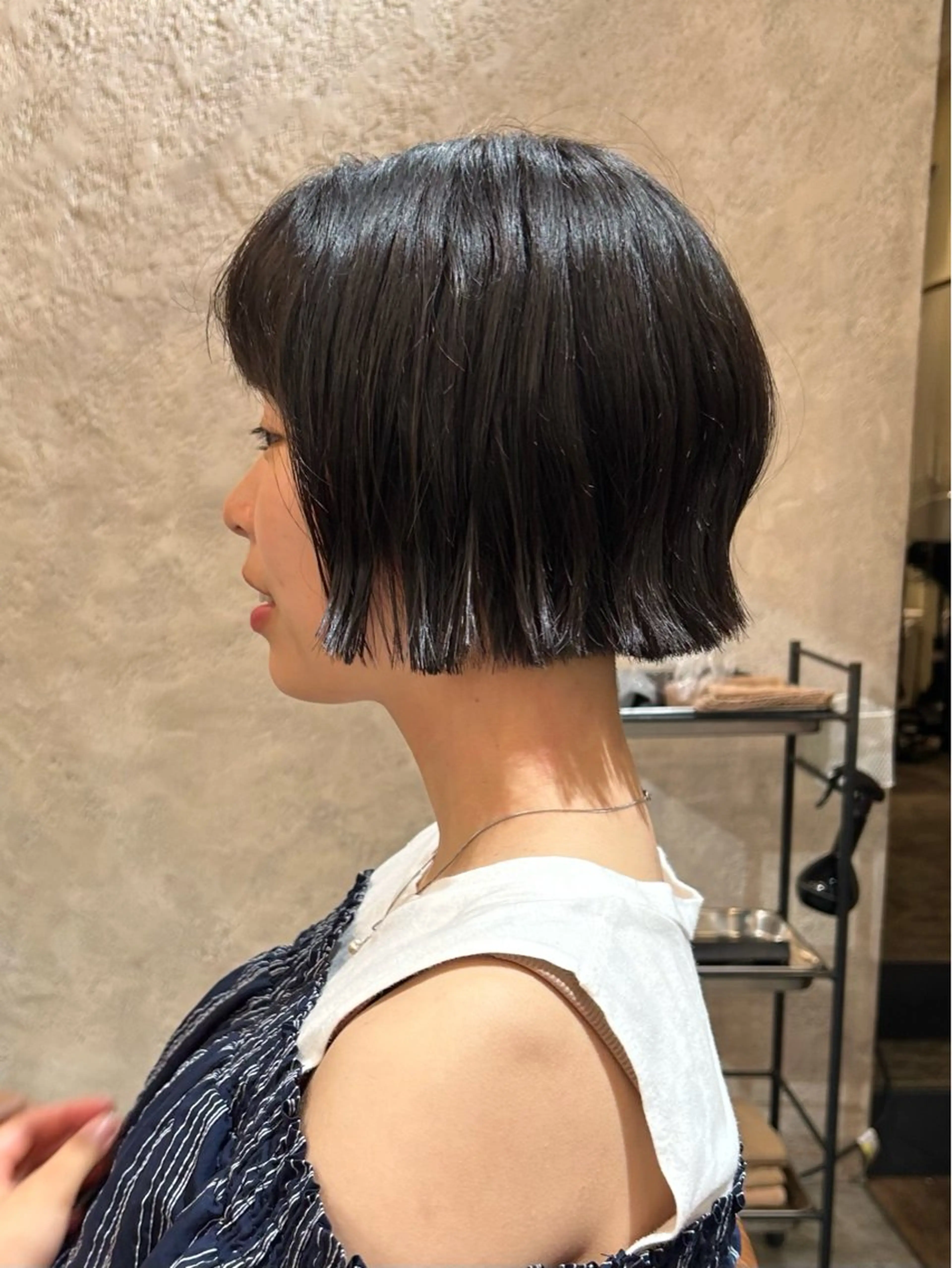 ショート ボブ カット ボブ/レイヤー 大阪梅田/きょうかのヘアスタイル