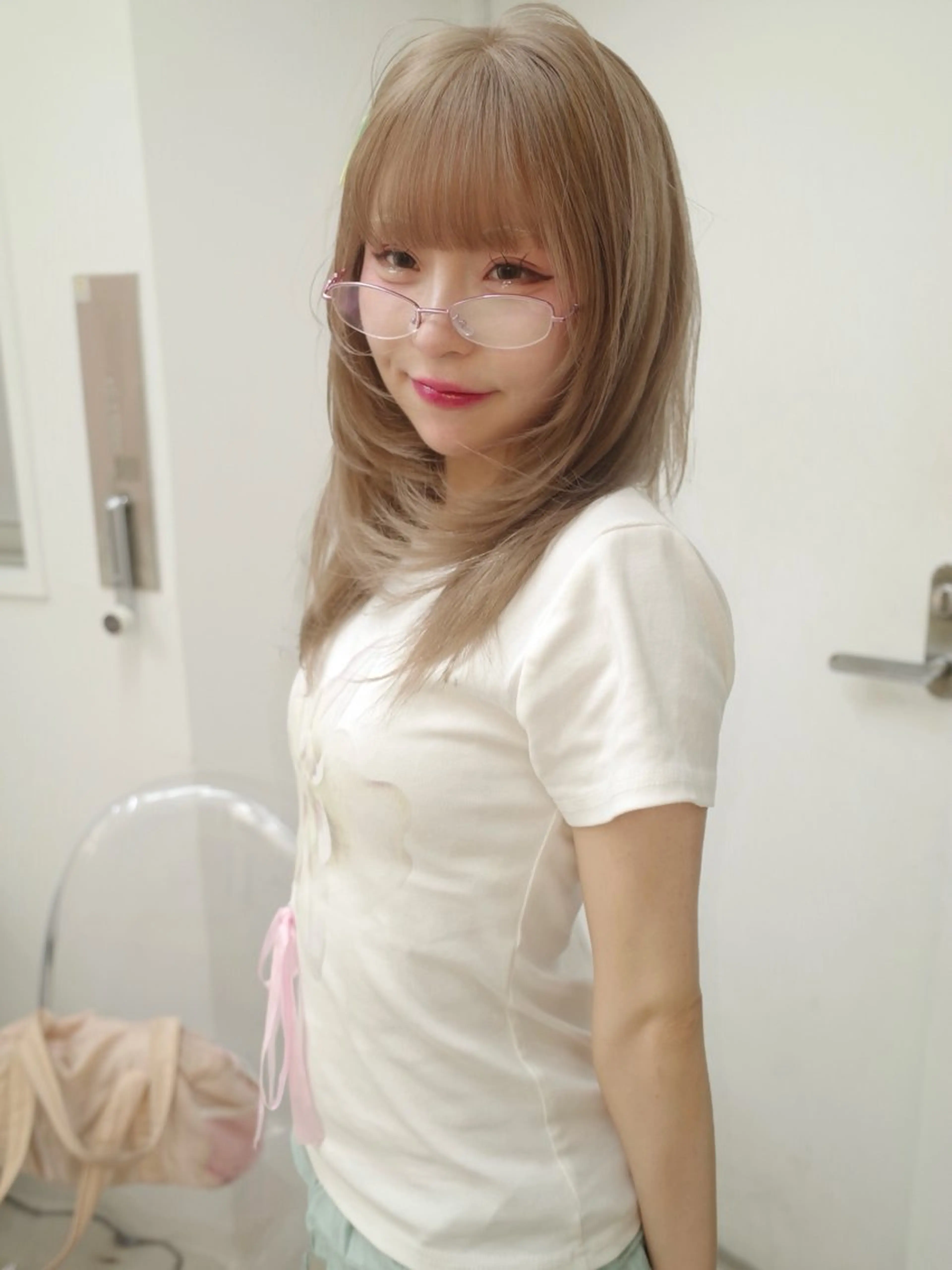 ミディアム カラー IDE AYANEのヘアスタイル