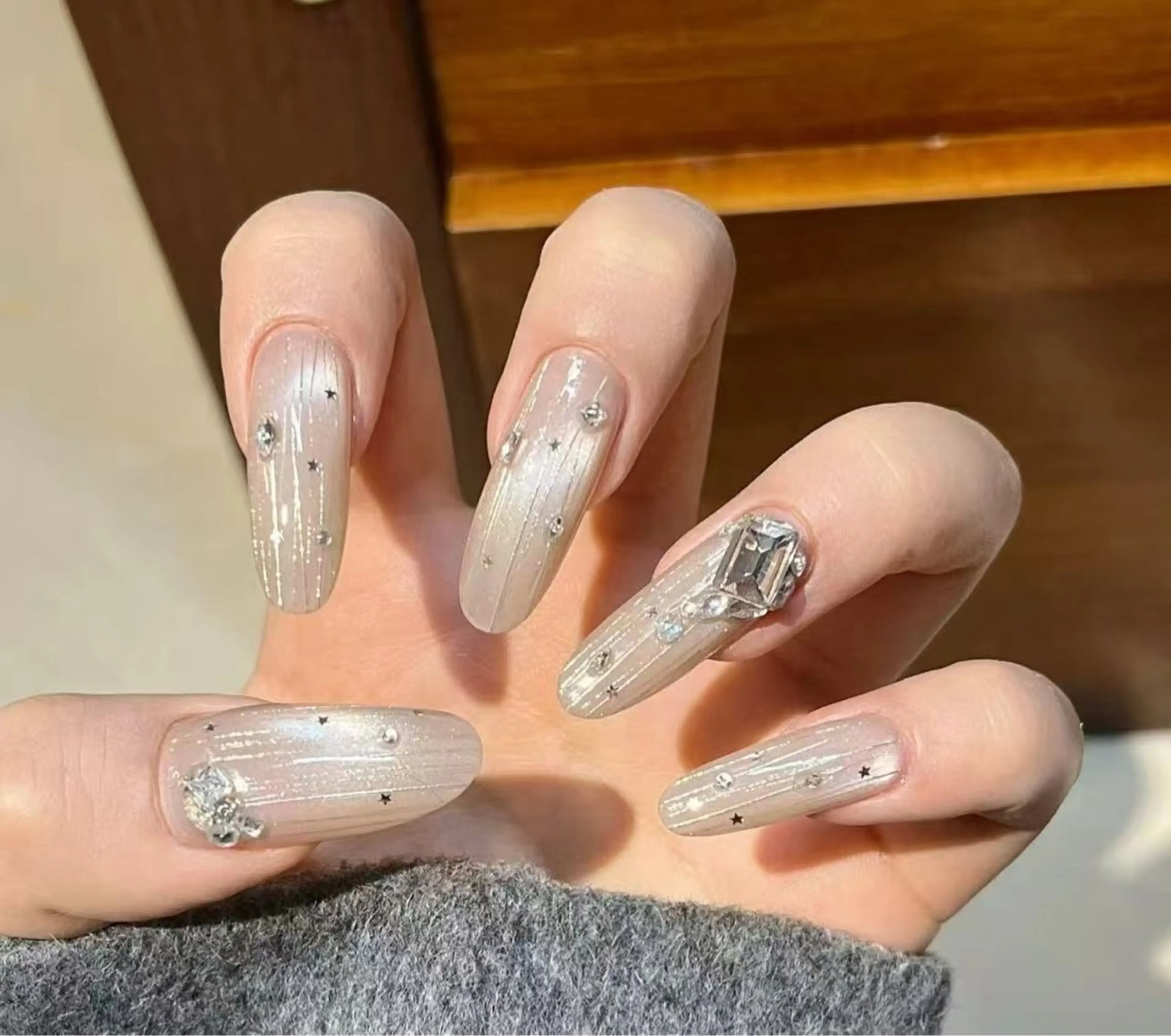 ネイル オーロラネイル フラワーネイル フットネイル フレンチネイル ジェルネイル ハンドネイル BabyYouMi ねねのネイルデザイン