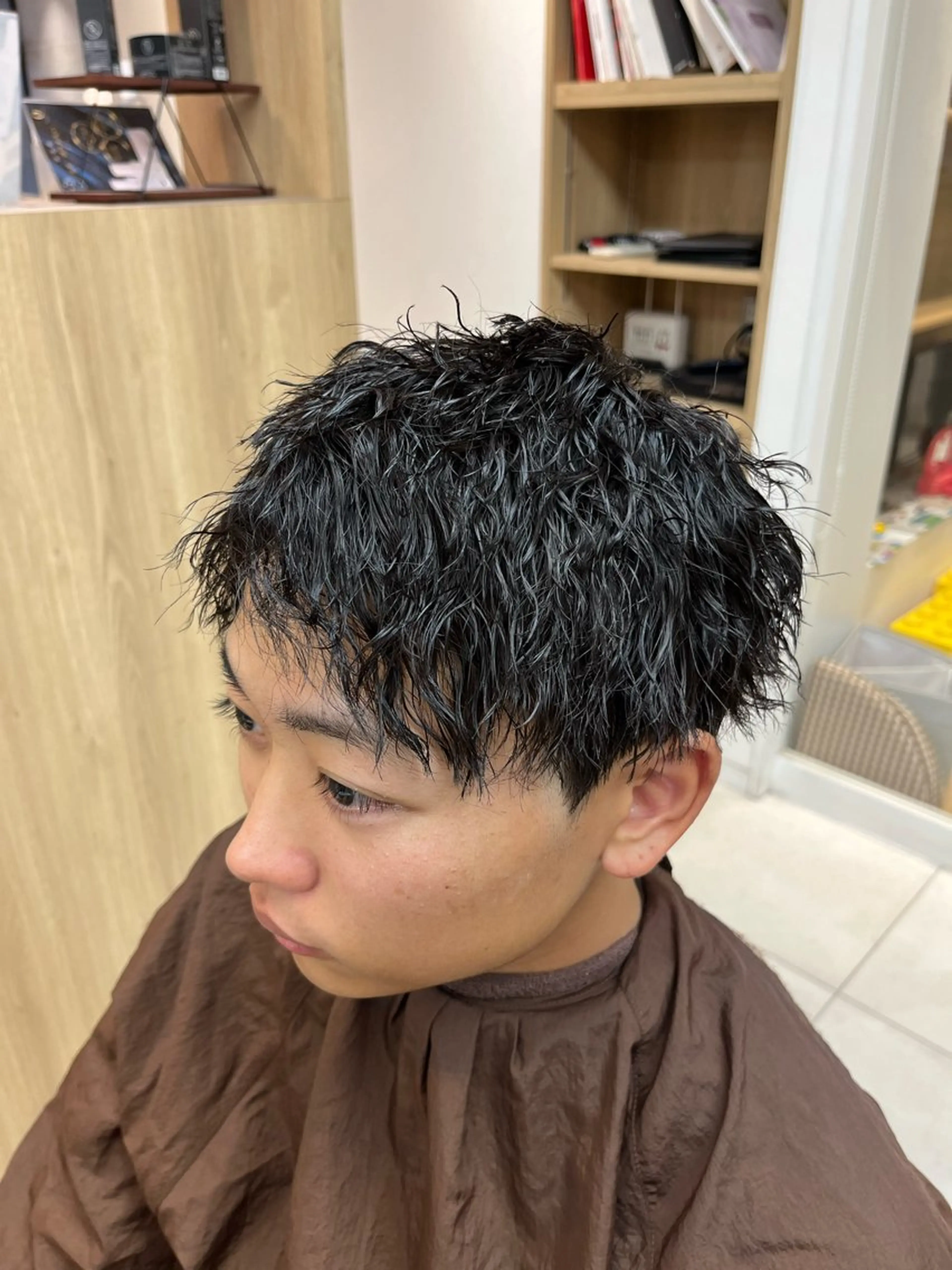 ショート パーマ メンズ ブリーチパーマ🌍 正木天のヘアスタイル