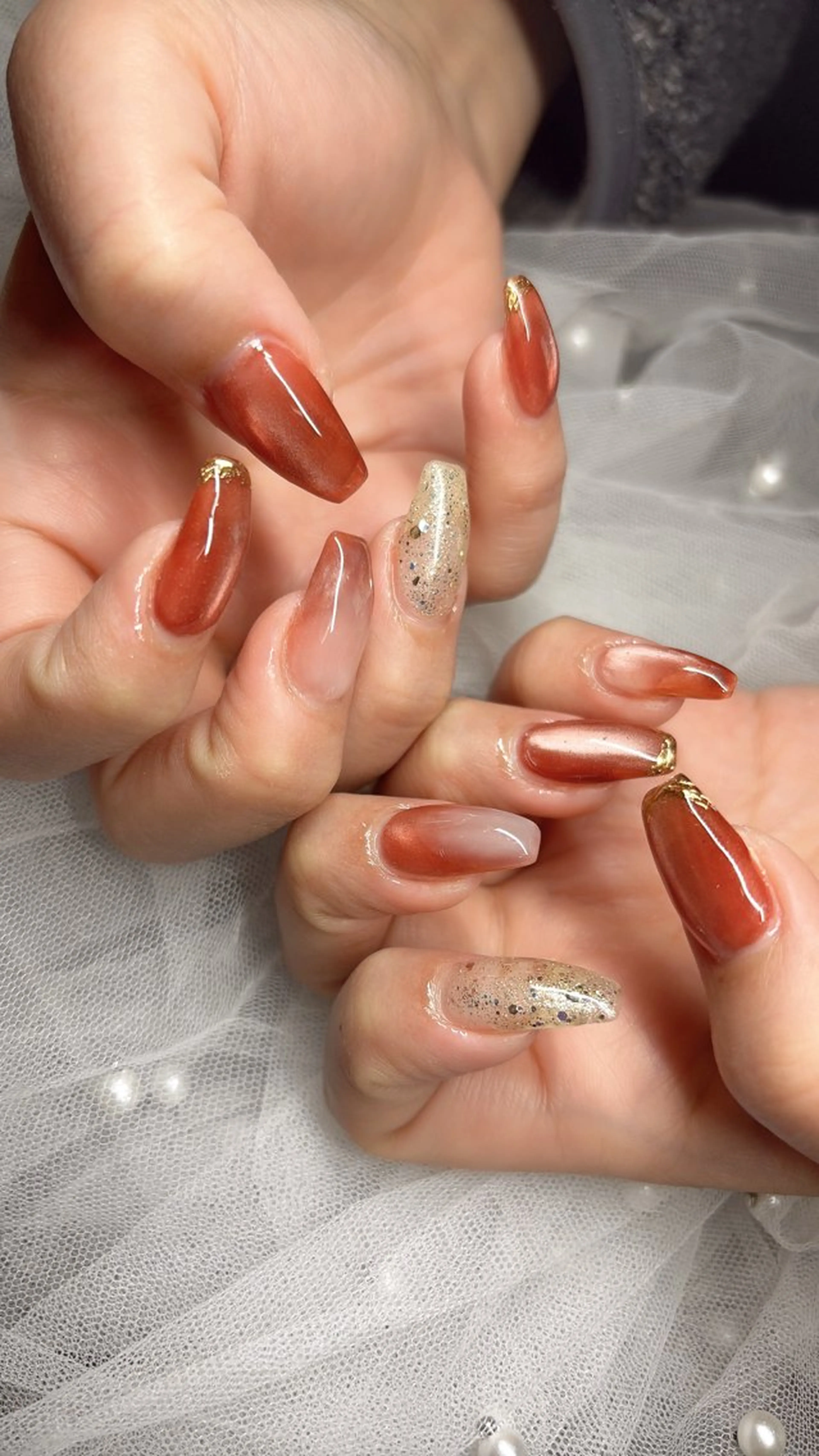 ネイル ニュアンスネイル ハンドネイル happiness nailのネイルデザイン