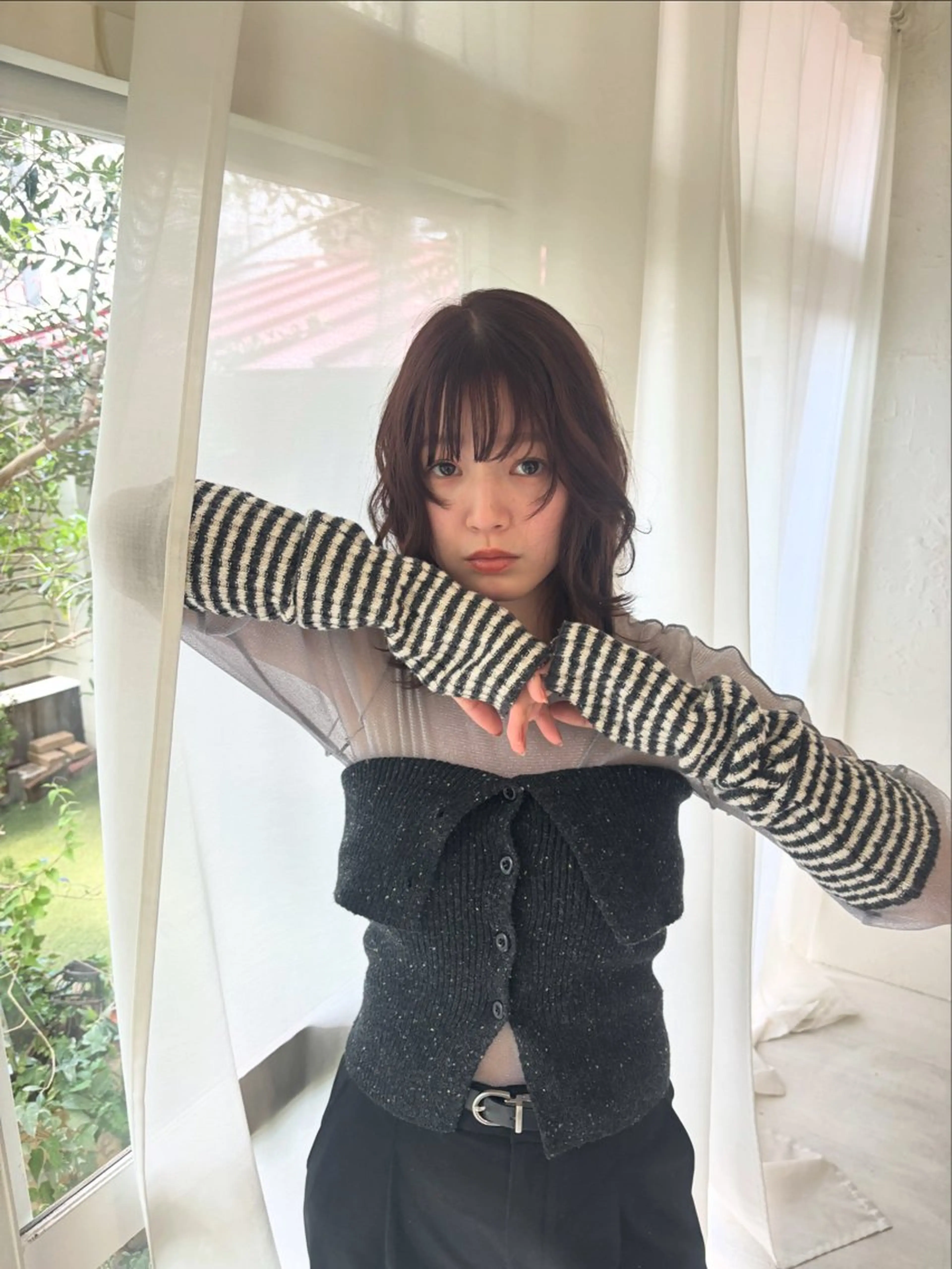 ミディアム カラー ヘアアレンジ 中津/柔らかカラー/ ナガオ　イズミのヘアスタイル