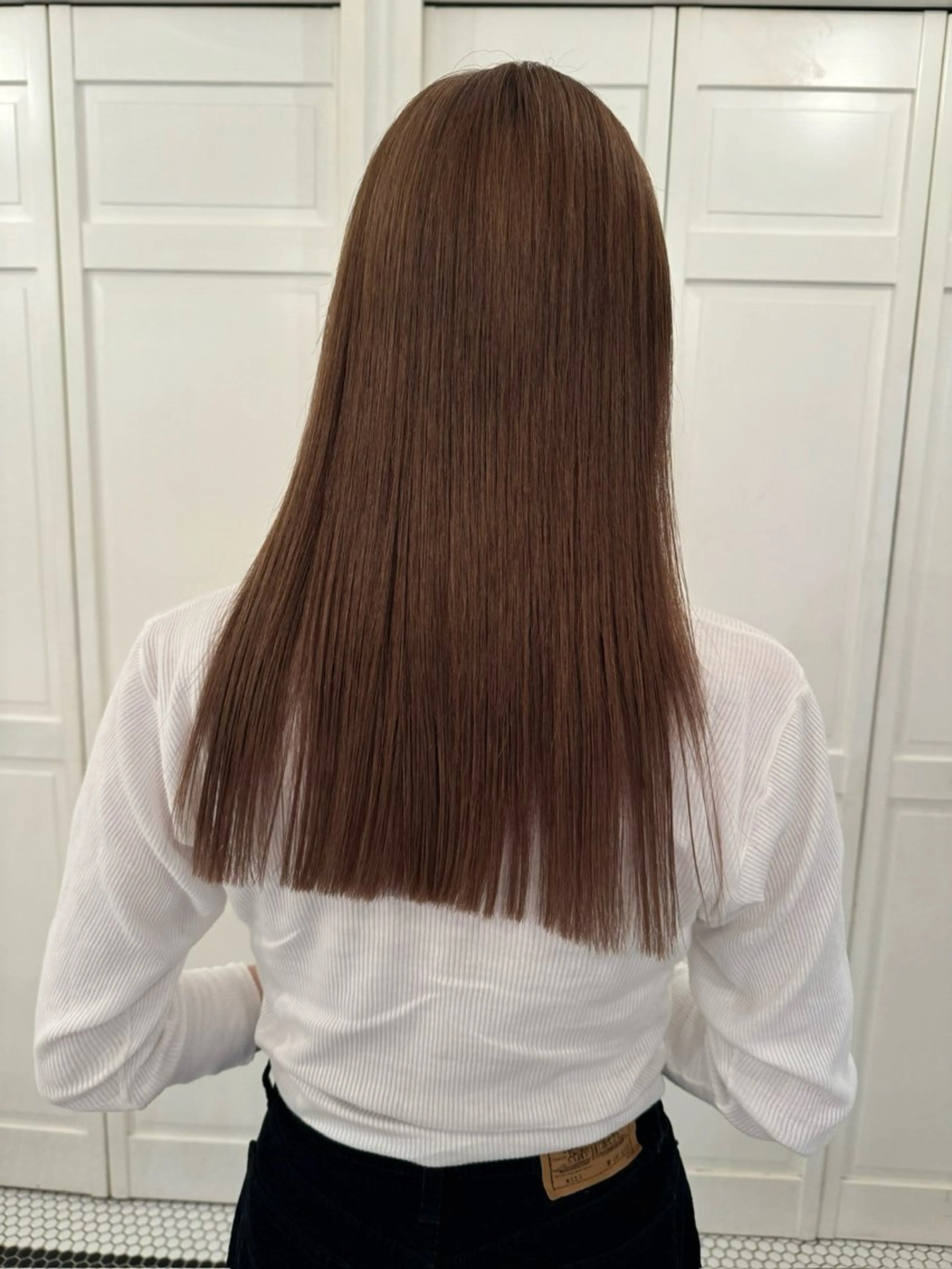 カラー ヘアカラー ブリーチカラー🎀 韓国風/寺門美優のヘアスタイル