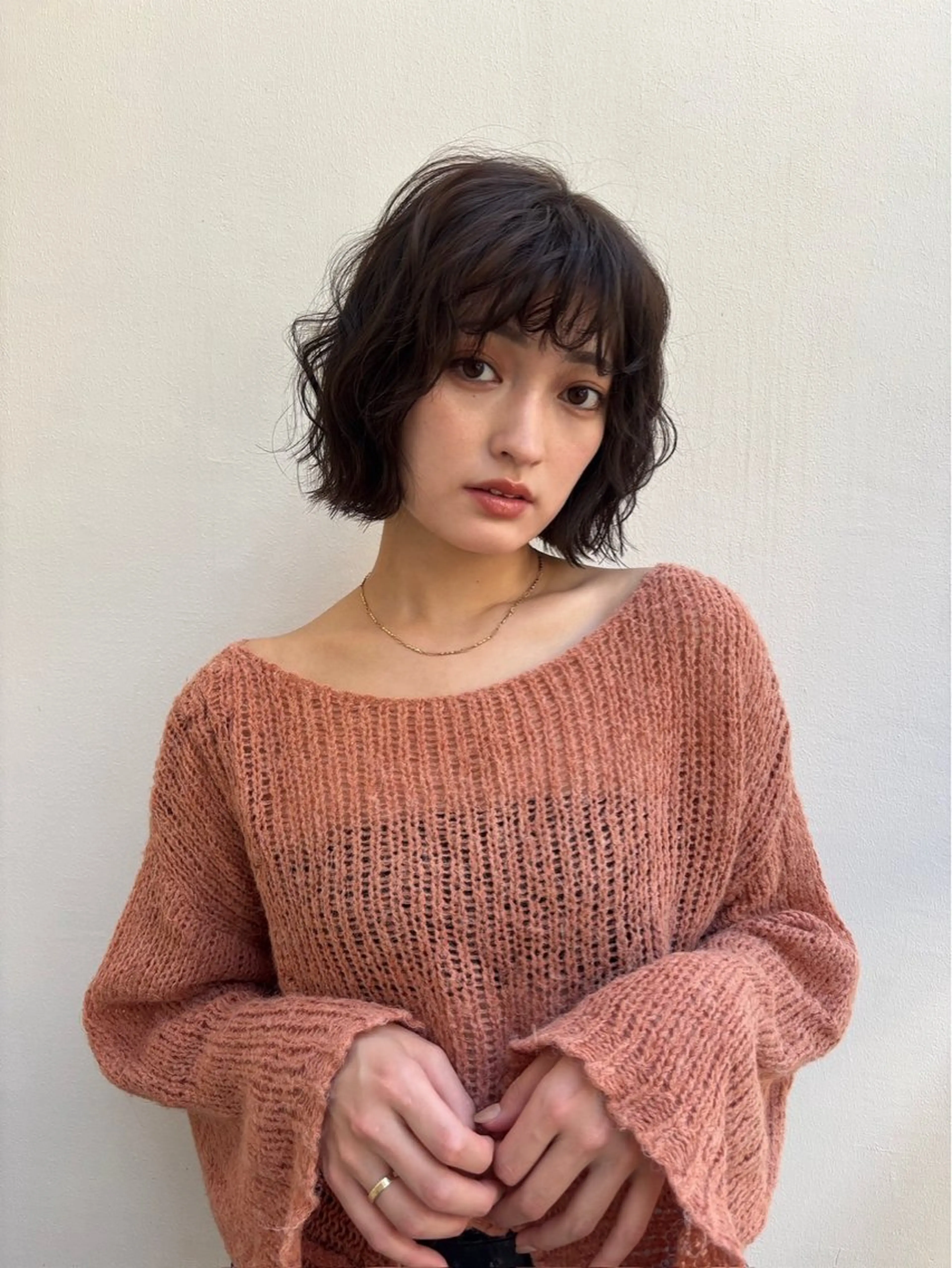 ミディアム ヘアカラー トリートメント ヘアセット 透明感カラー💙 髪質改善✨タイガ✨のヘアスタイル