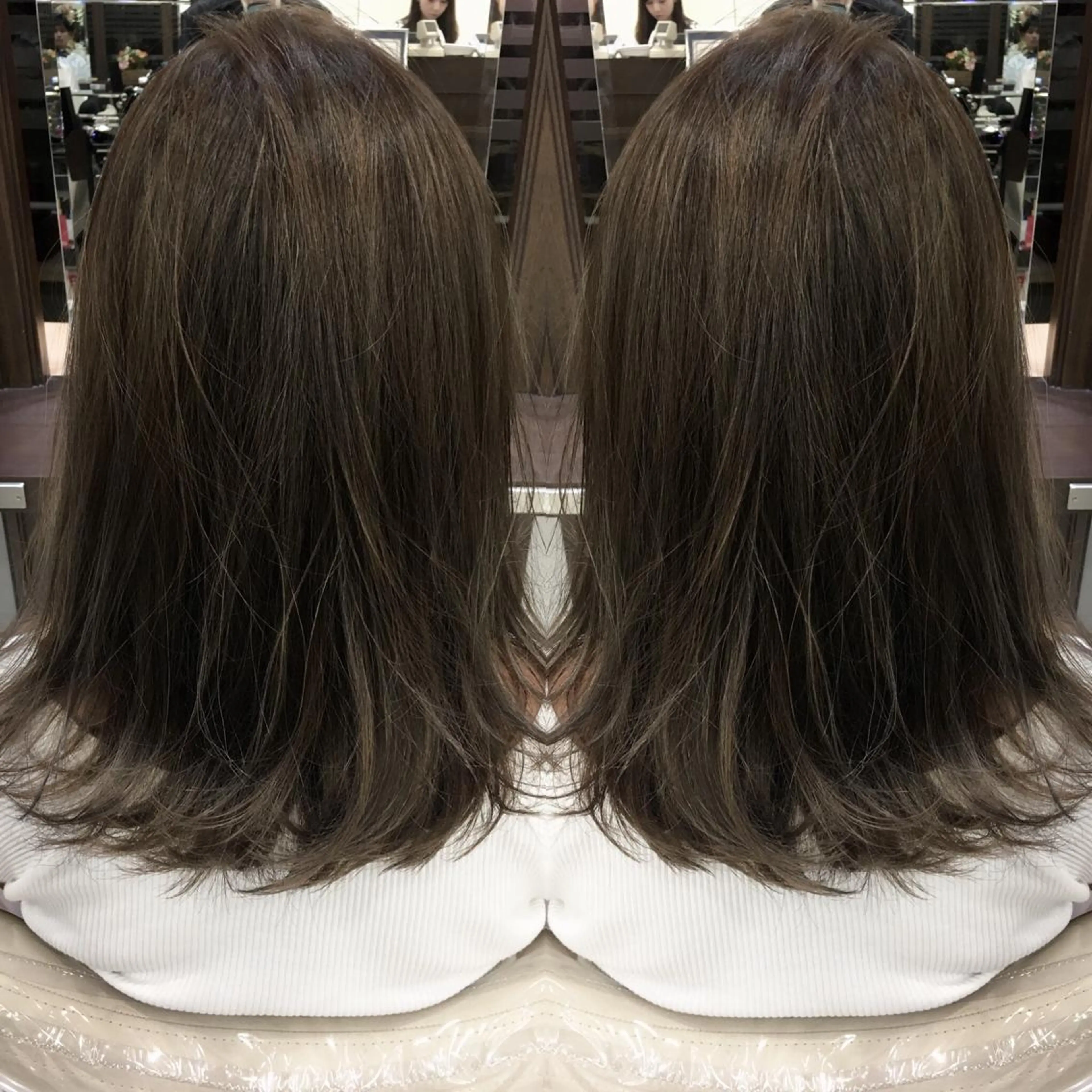 ミディアム カラー 寺内 紳悟のヘアスタイル