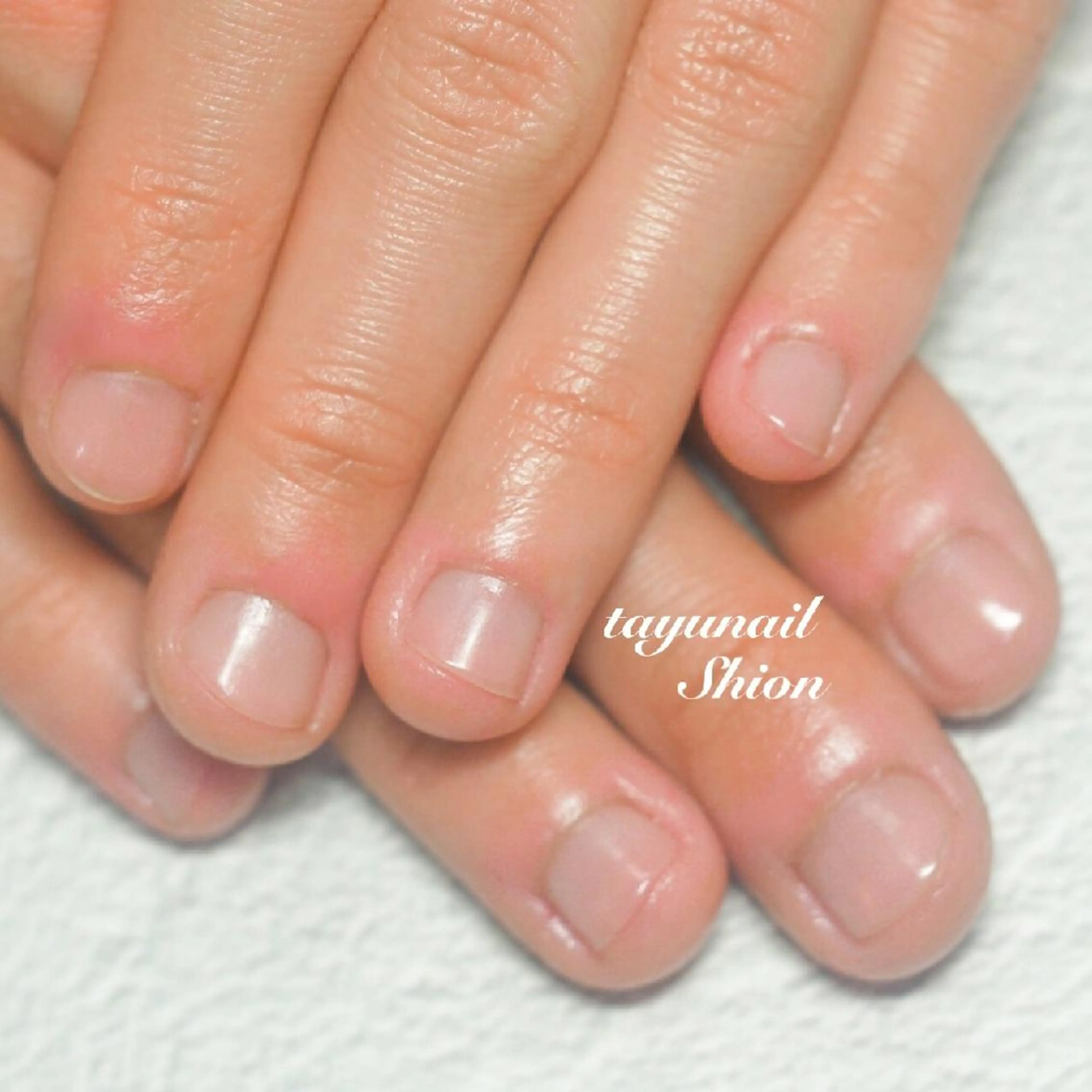 ネイル ブルー ジェルネイル パラジェル 春ネイル ネイルサロン・ネイルスクール　たゆnail所属・ネイルサロン 【たゆnail】のネイルデザイン