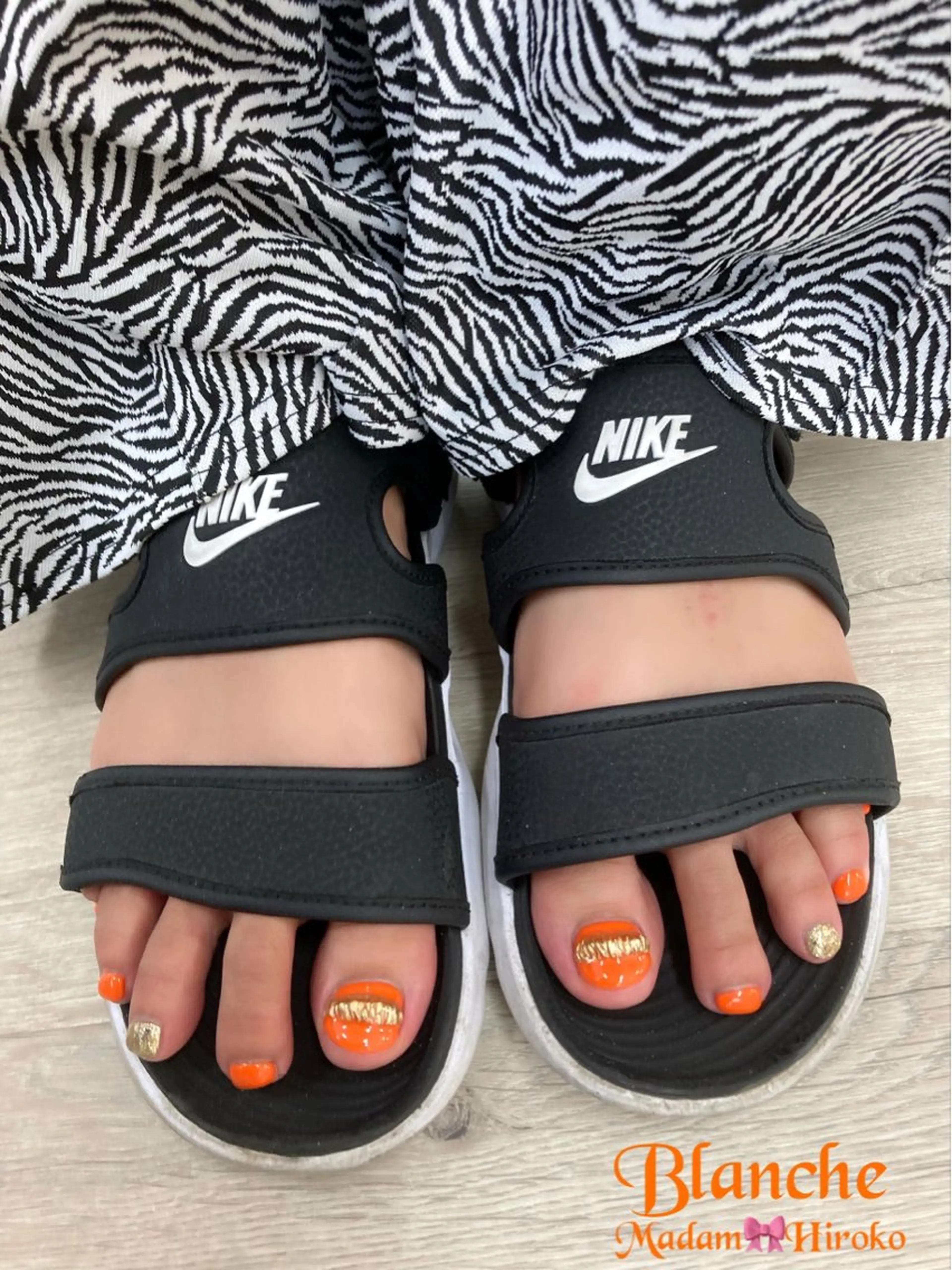 ネイル オレンジ Lianネイル 寛子Lianのネイルデザイン