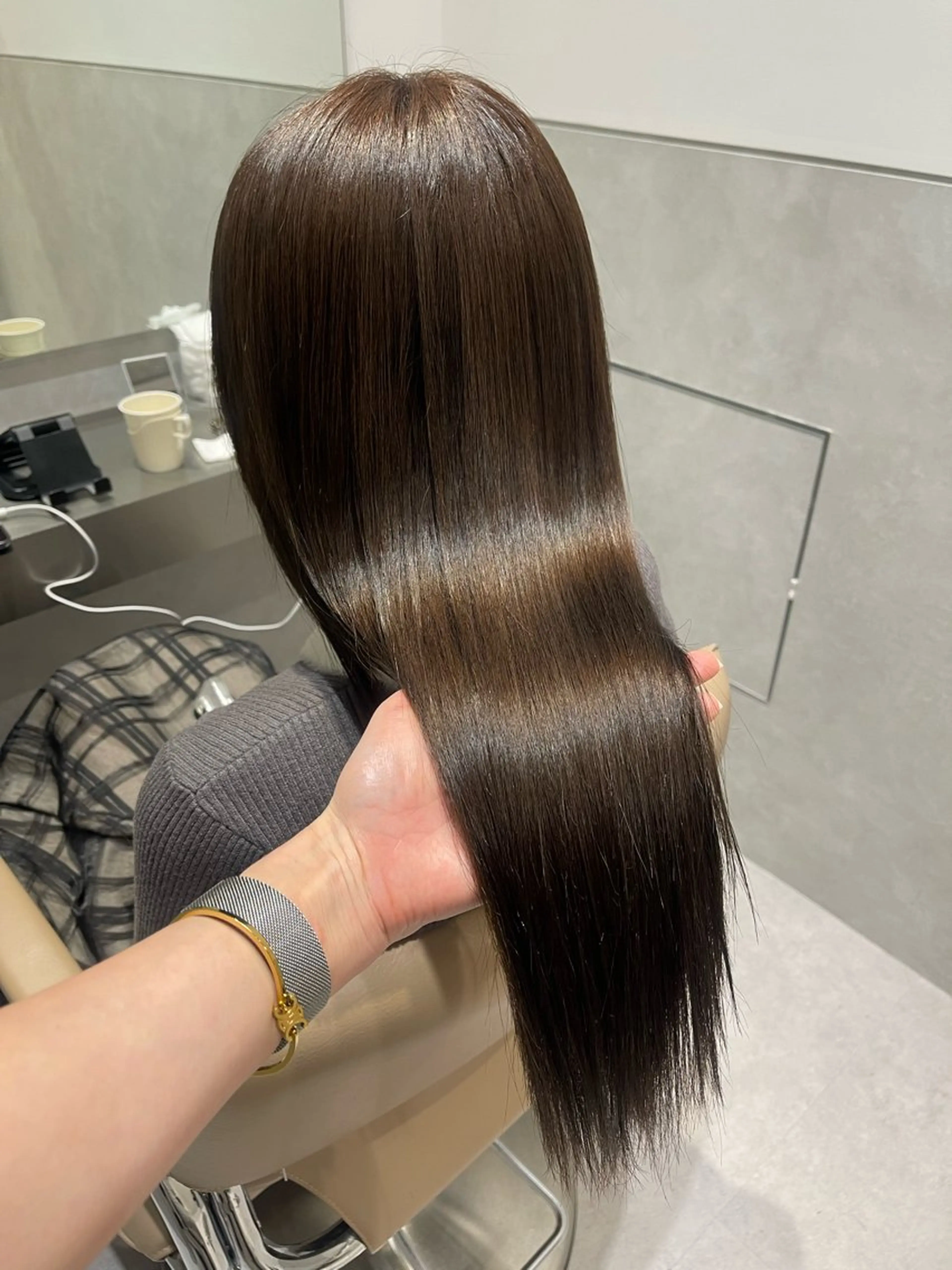 ロング ヘアカラー トリートメント ヘッドスパ ヘアセット ラベンダー/レイヤー スタイル🤎mamiのヘアスタイル