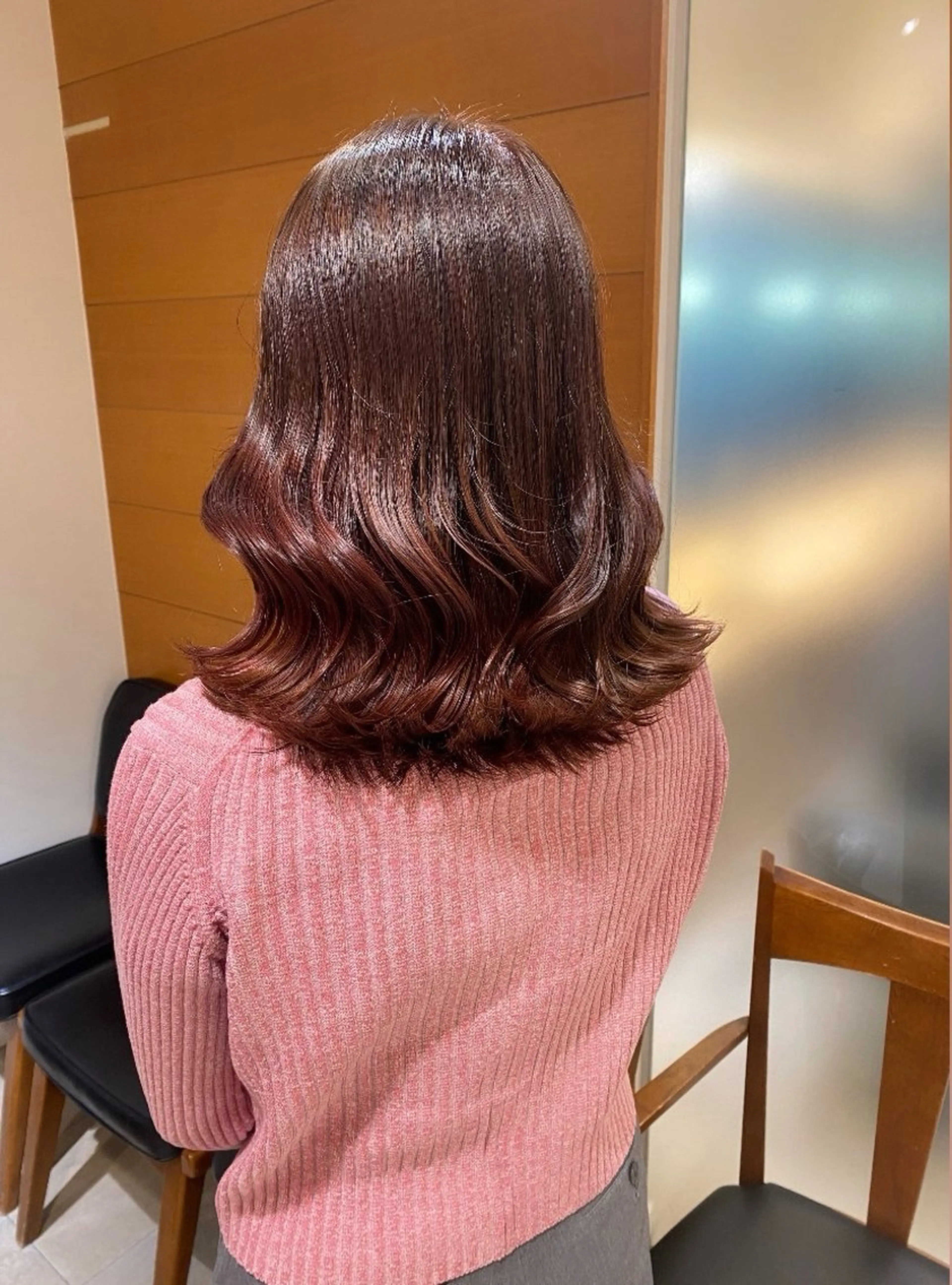 ミディアム ヘアカラー 谷川 あかりのヘアスタイル