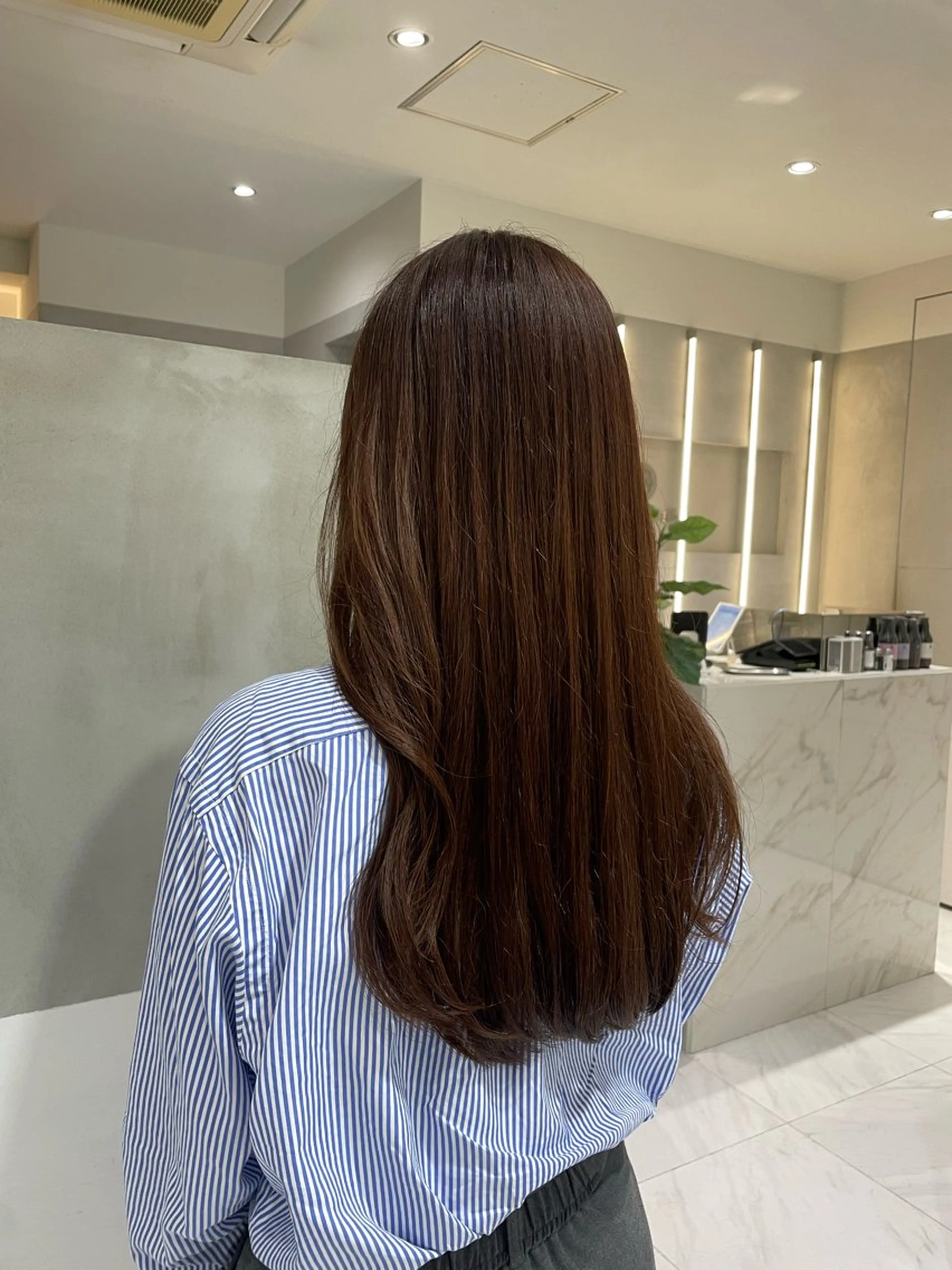 ロング カラー ヘアアレンジ 似合わせカットカラー 💎モエのヘアスタイル