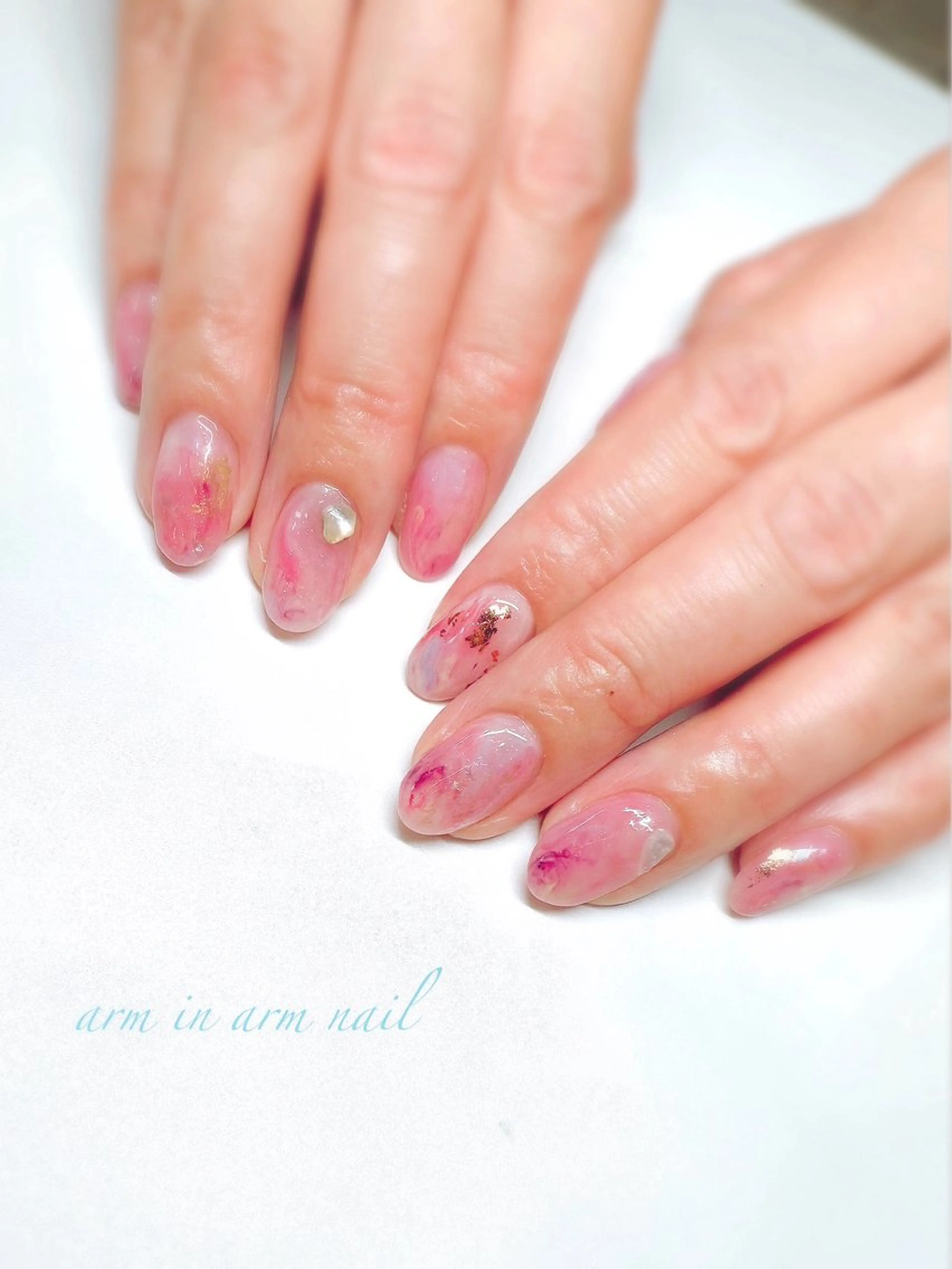 ネイル arm in arm ︎✿Yamamotoのマツエク・マツパデザイン