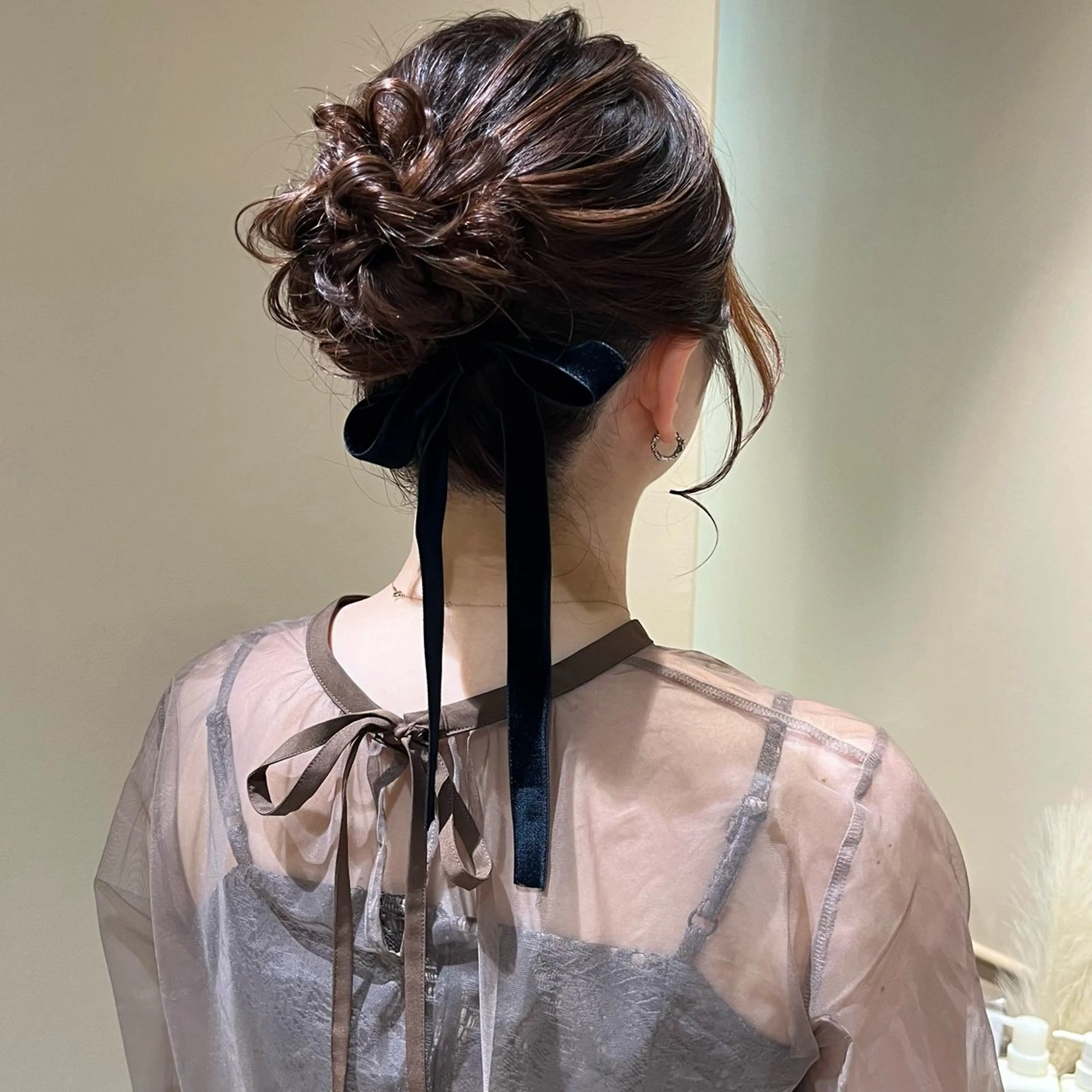 セミロング ヘアアレンジ ヘアセット 🫧tomoka 透明感カラー🫧のヘアスタイル