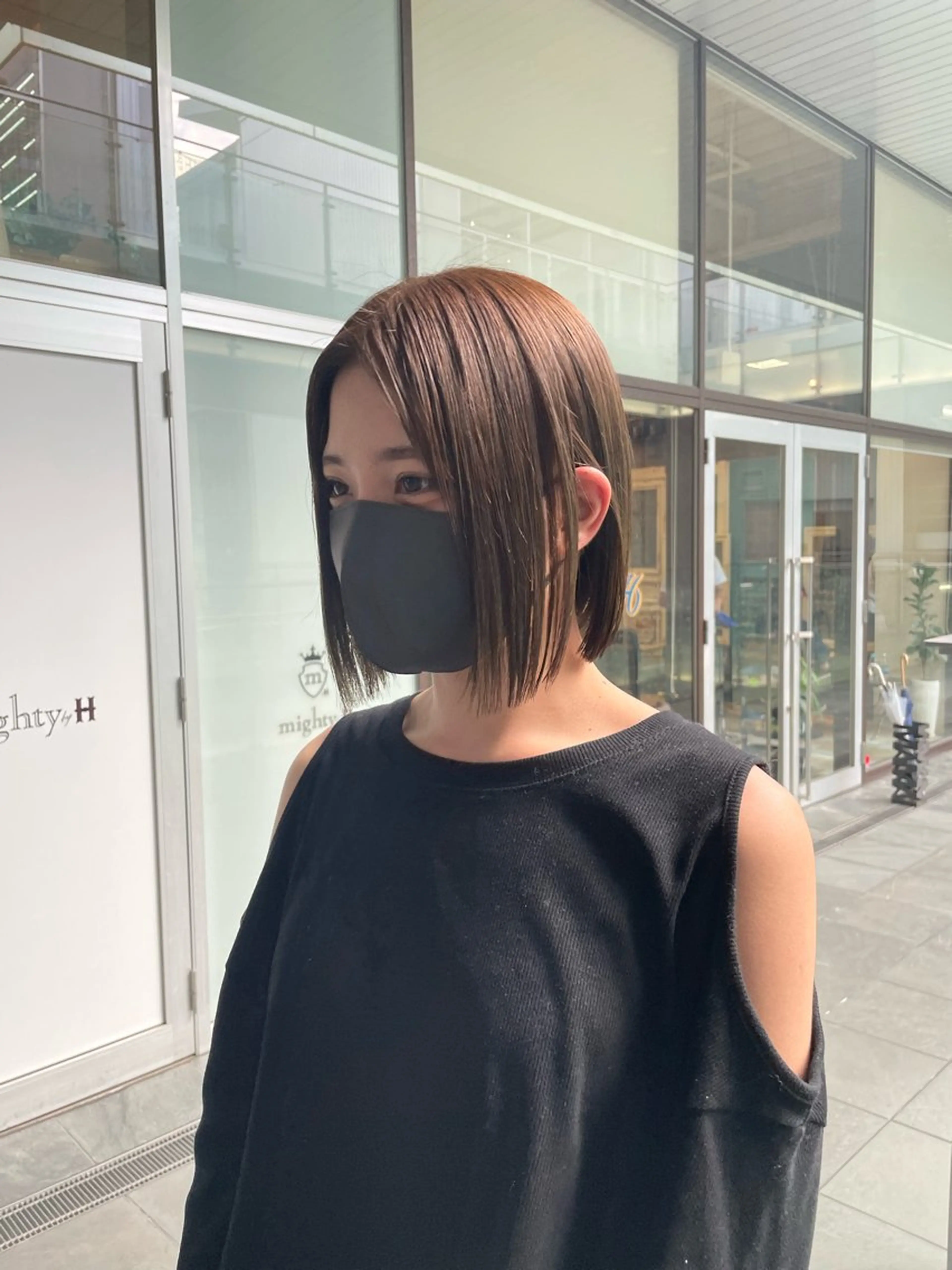 ショート 栄　mighty by H所属・不破一輝/栄/矢場町 ボブ/レイヤー/艶髪のヘアスタイル