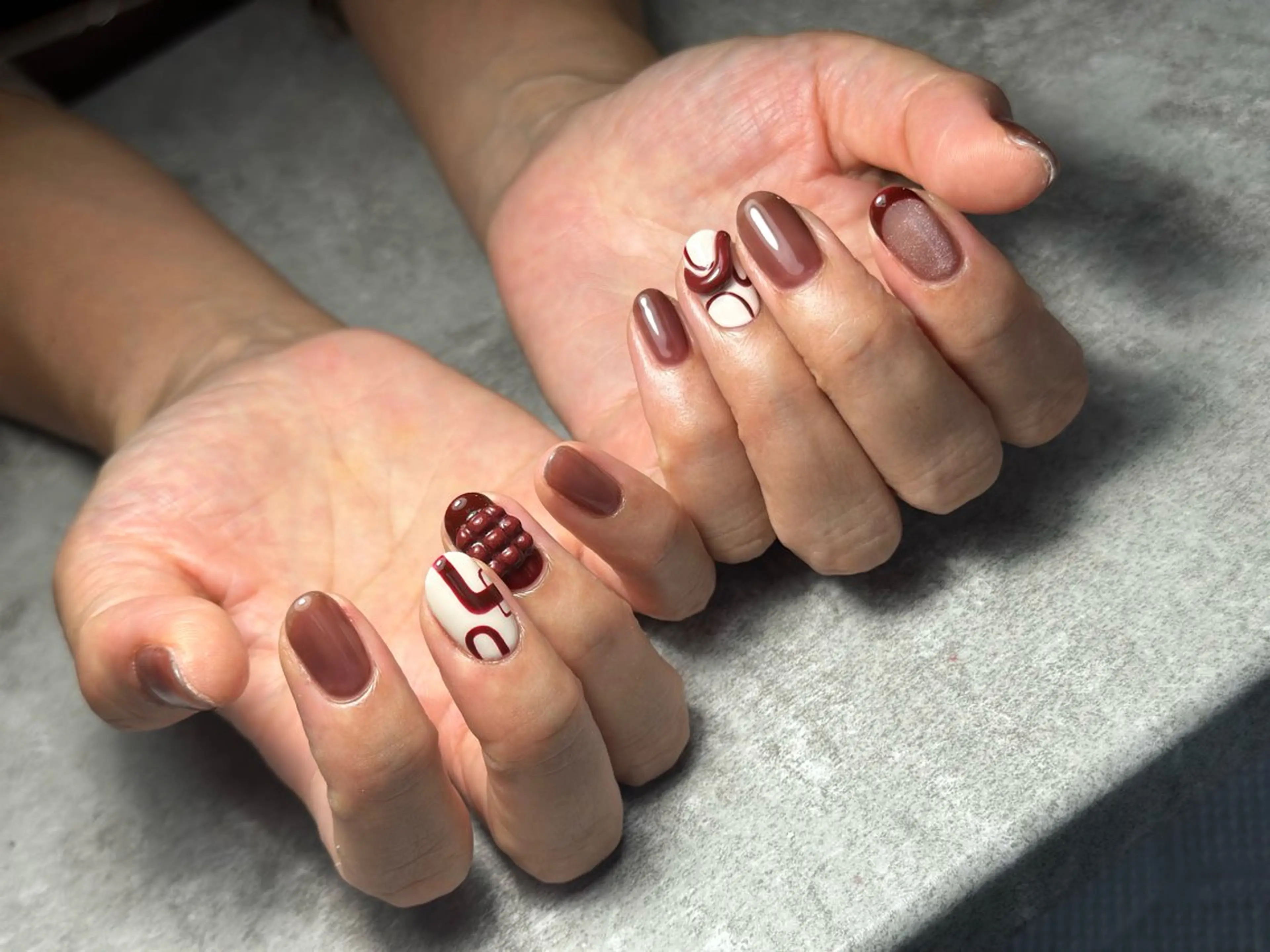 ネイル ボルドー NAIL'S MODAのネイルデザイン