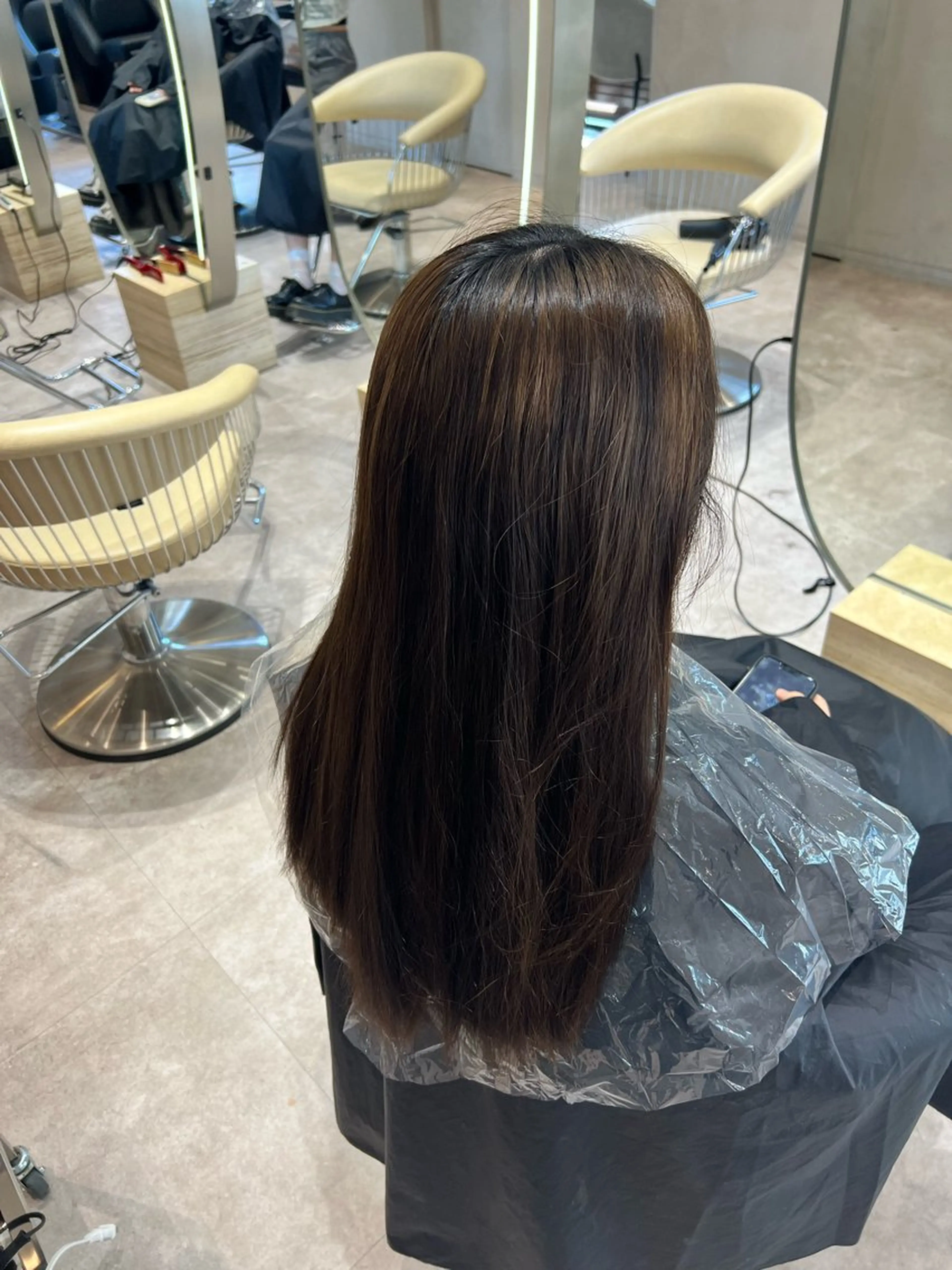 ミディアム カラー ✨髪質改善 縮毛矯正 艶髪 立川 コウキ✨のヘアスタイル