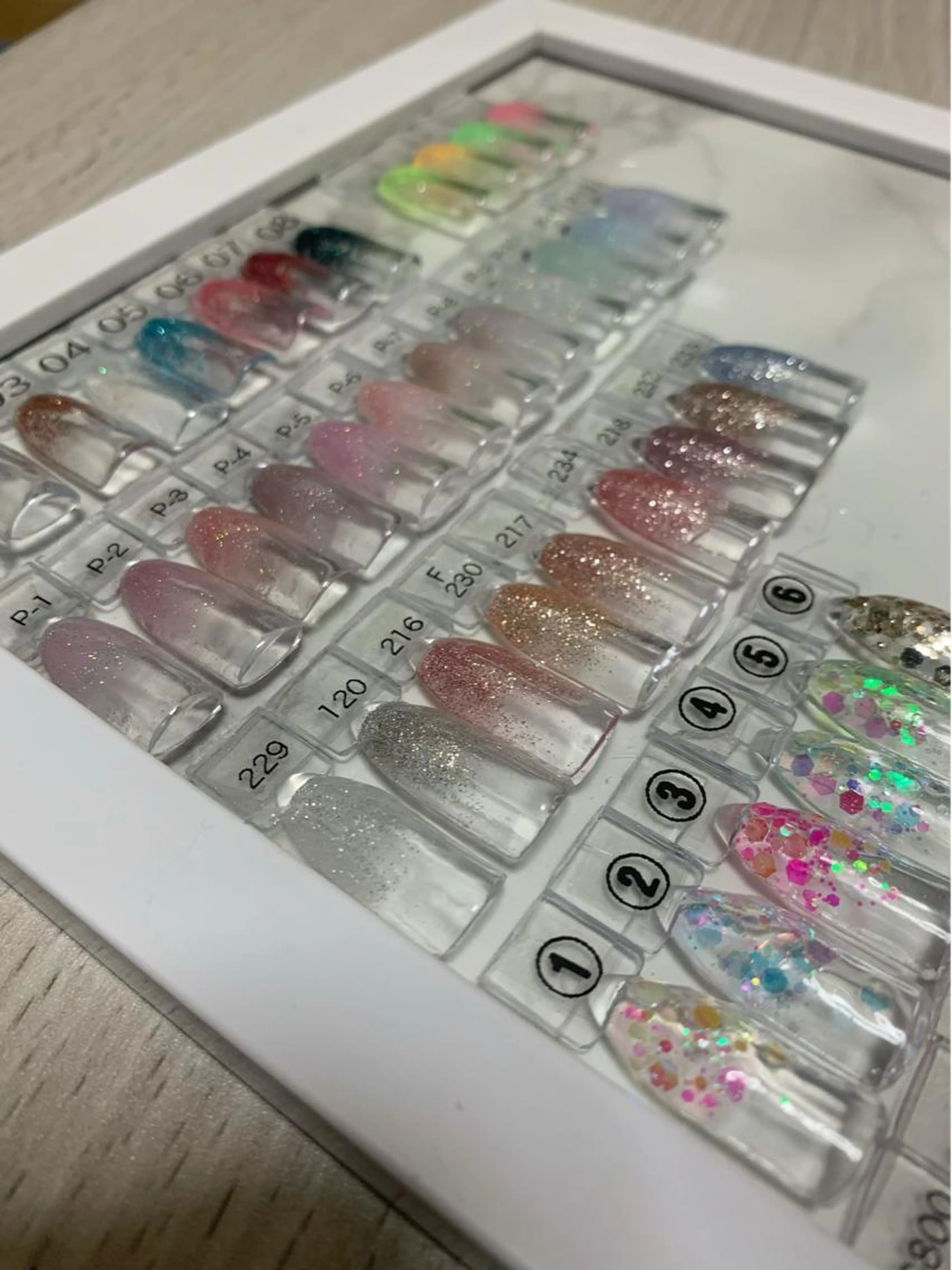 ラメグラデーションの写真