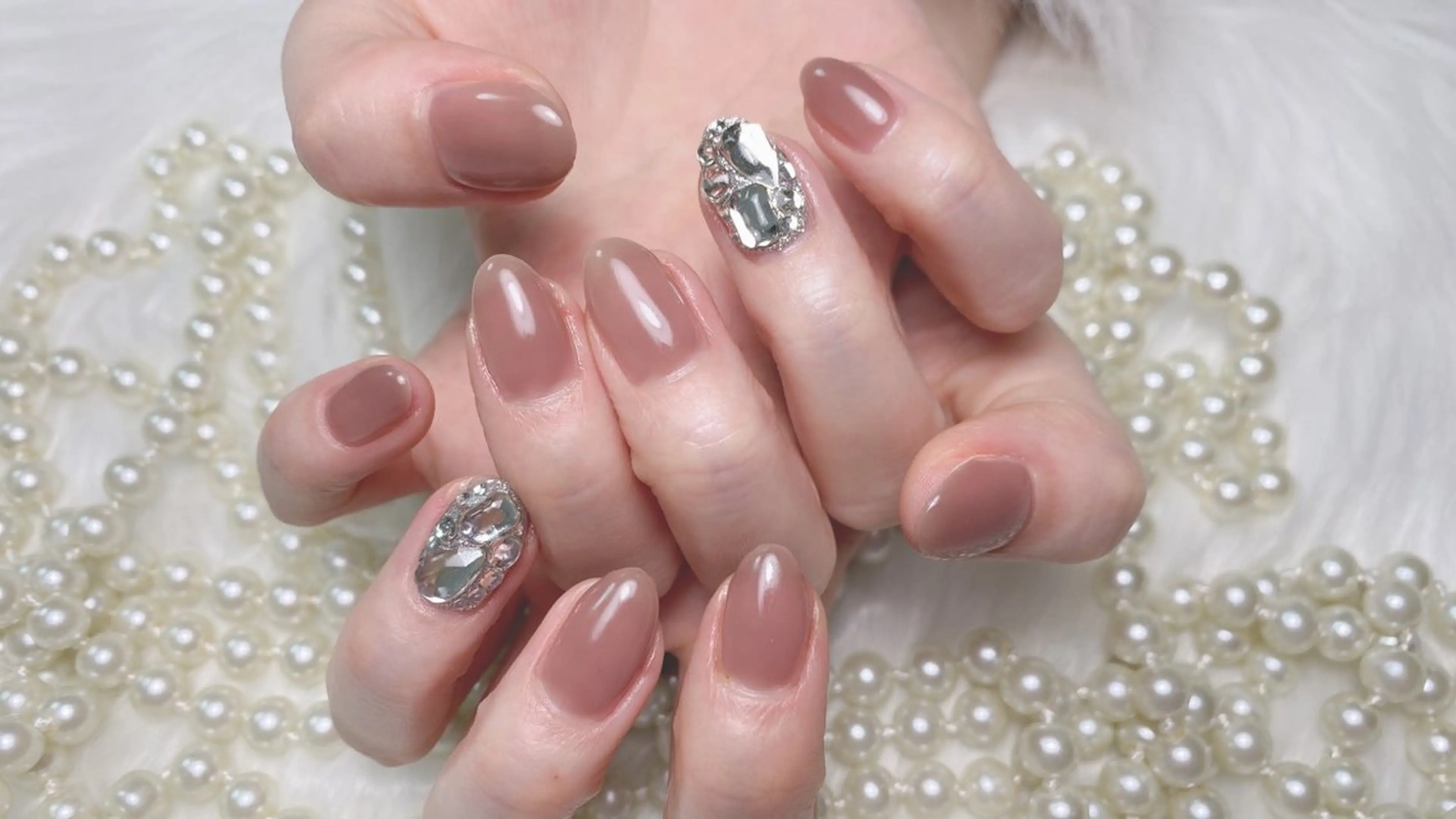 ジェルネイル　埋め尽くし2本orチックネイル　5980(本月限定)の写真