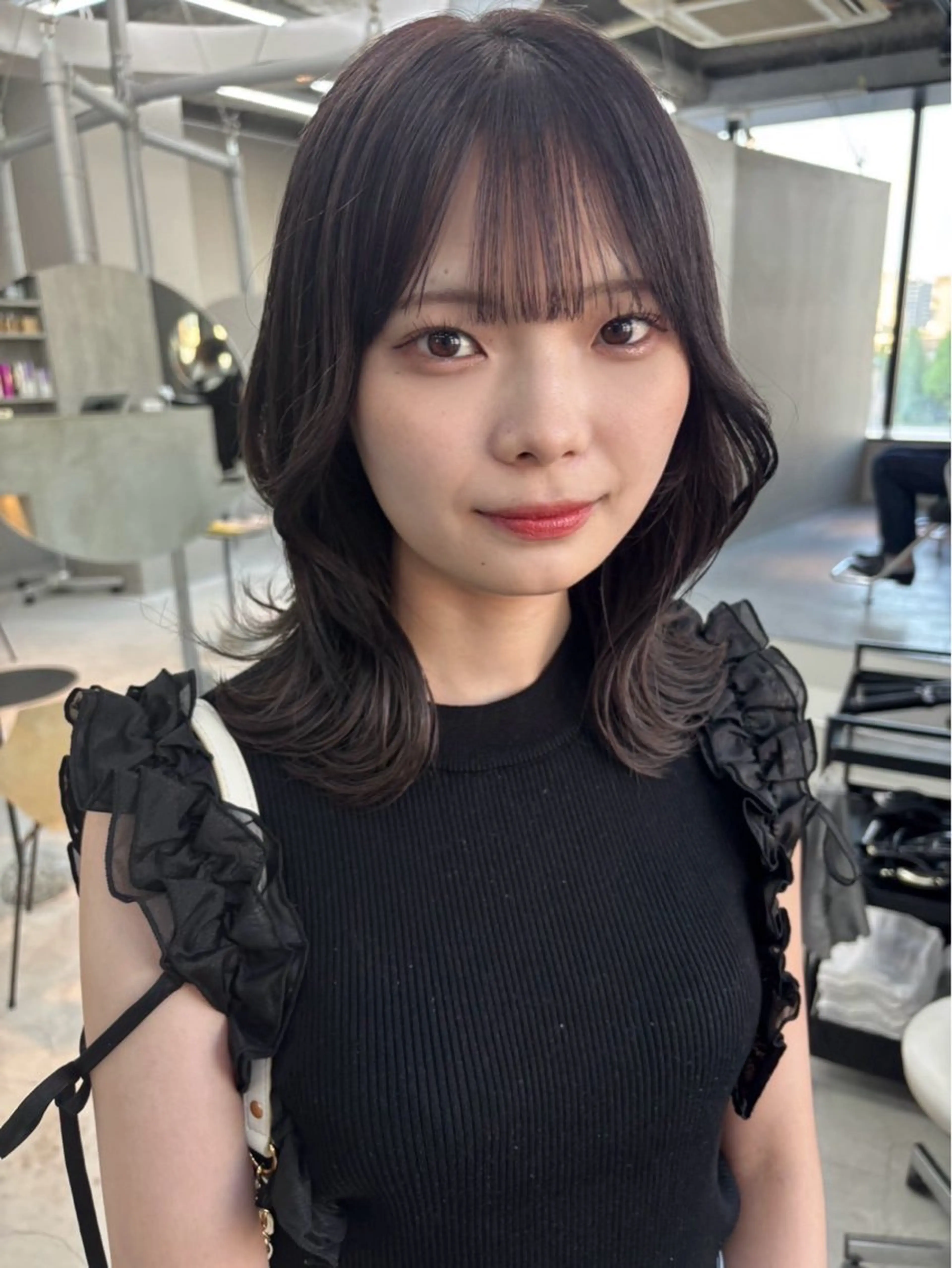 ミディアム kurune所属・kurune fuyuのヘアスタイル