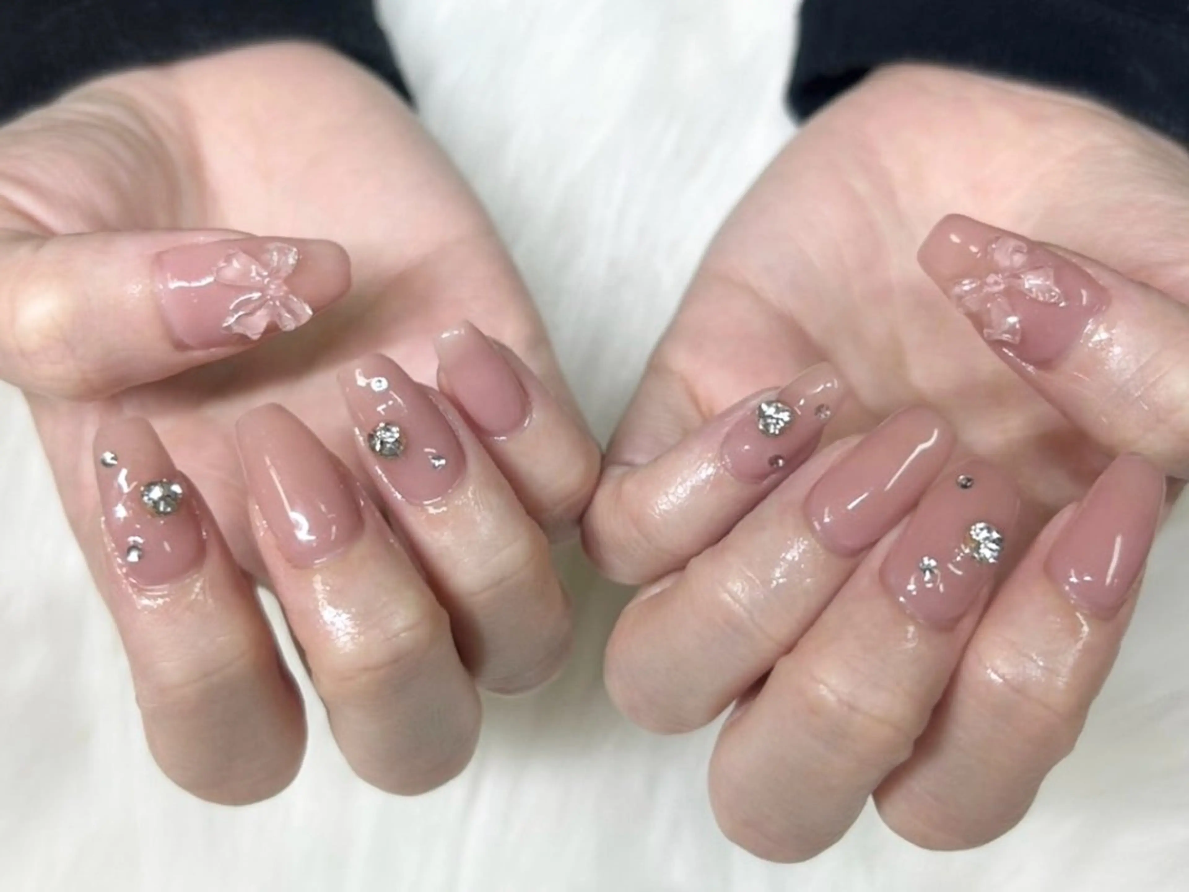 ネイル 韓国ネイル ワンホンネイル Lusso Nozomiのネイルデザイン