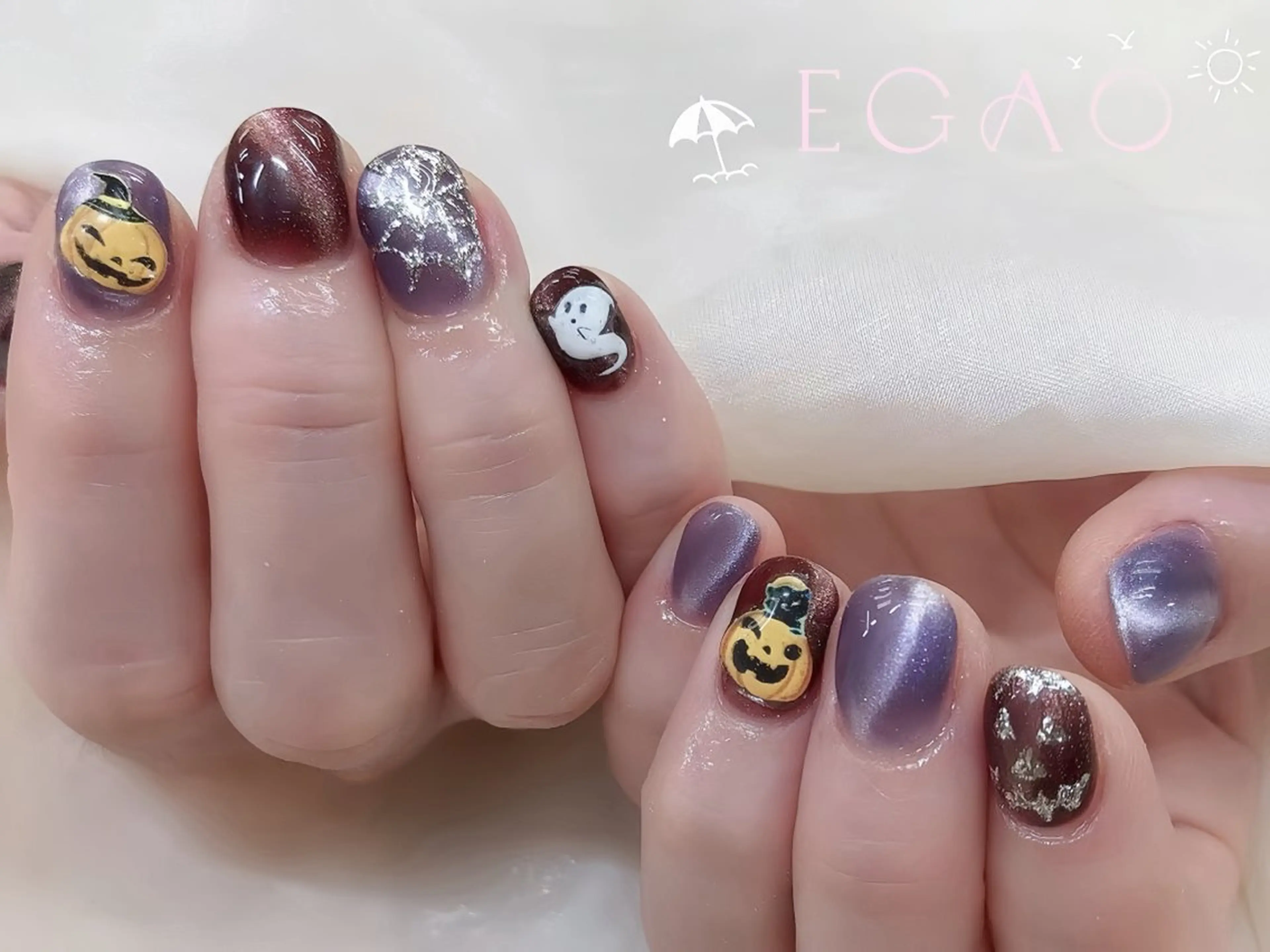 ネイル アートネイル フットネイル フレンチネイル ジェルネイル グラデーション ハンドネイル Egao Nail Salonのネイルデザイン