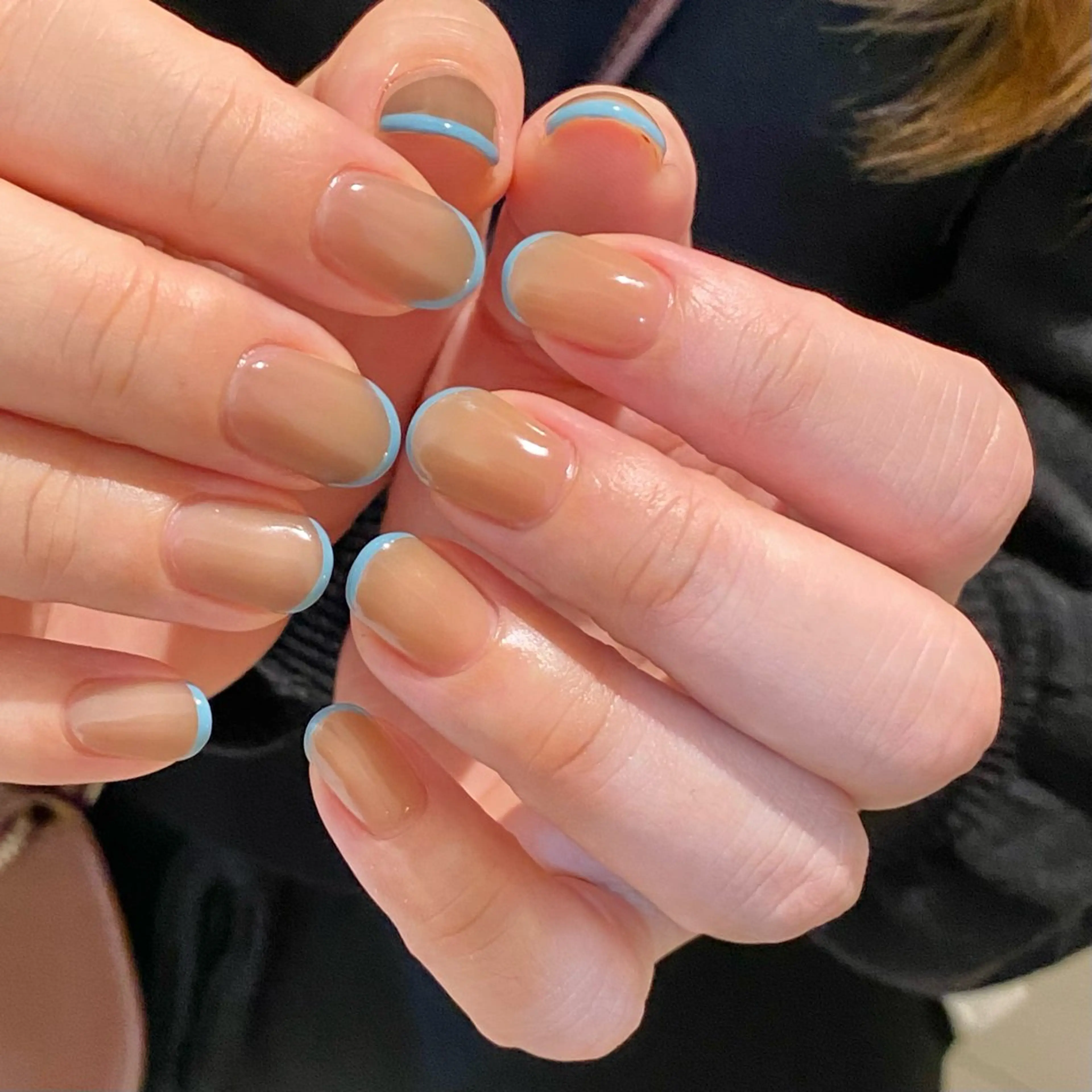 【オフあり】新規オフ込み◎スキニーフレンチ💅（パラジェル使用）の写真