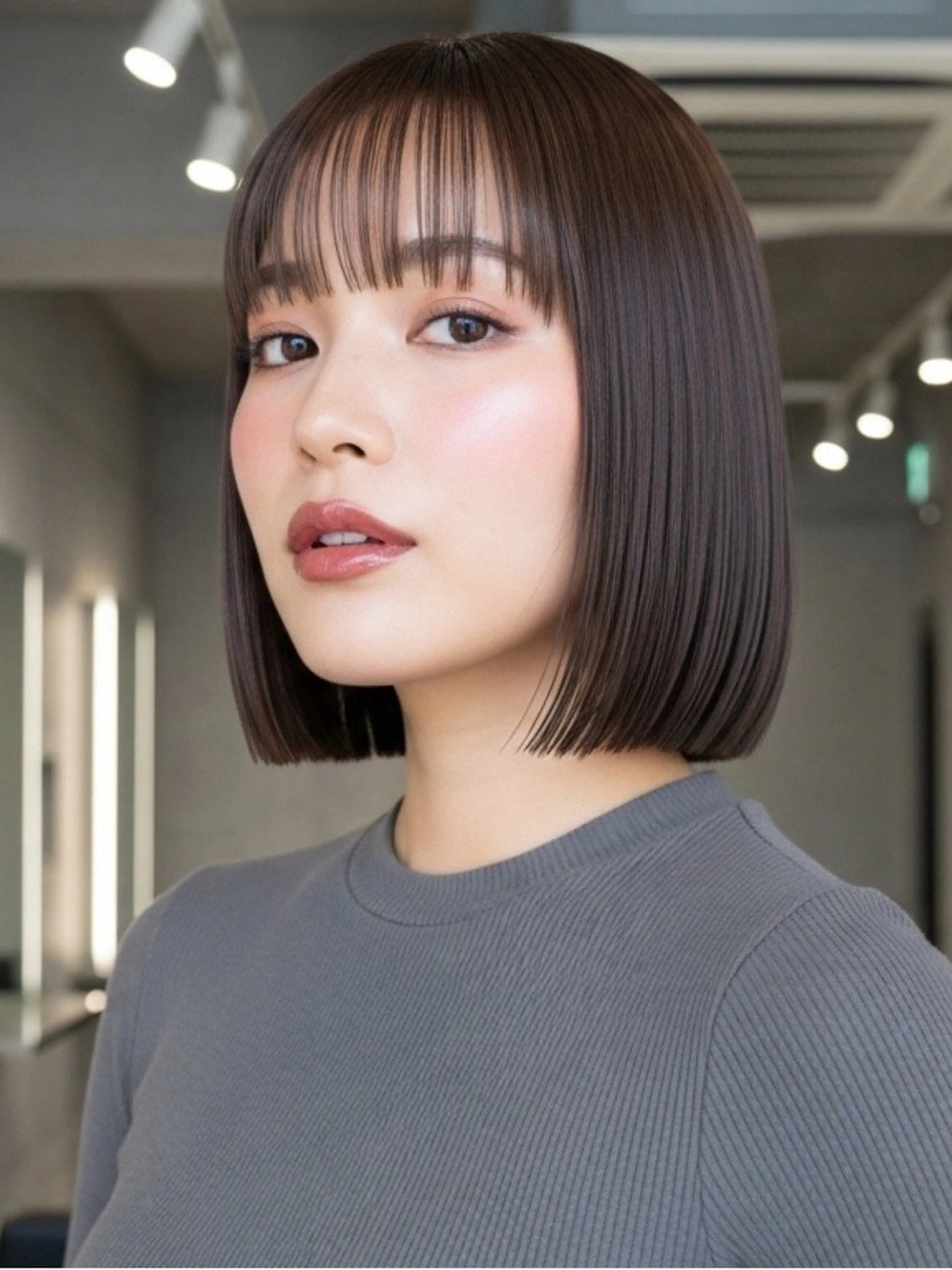 ミディアム 似合わせボブ✖️ 韓国レイヤー✨小関のヘアスタイル