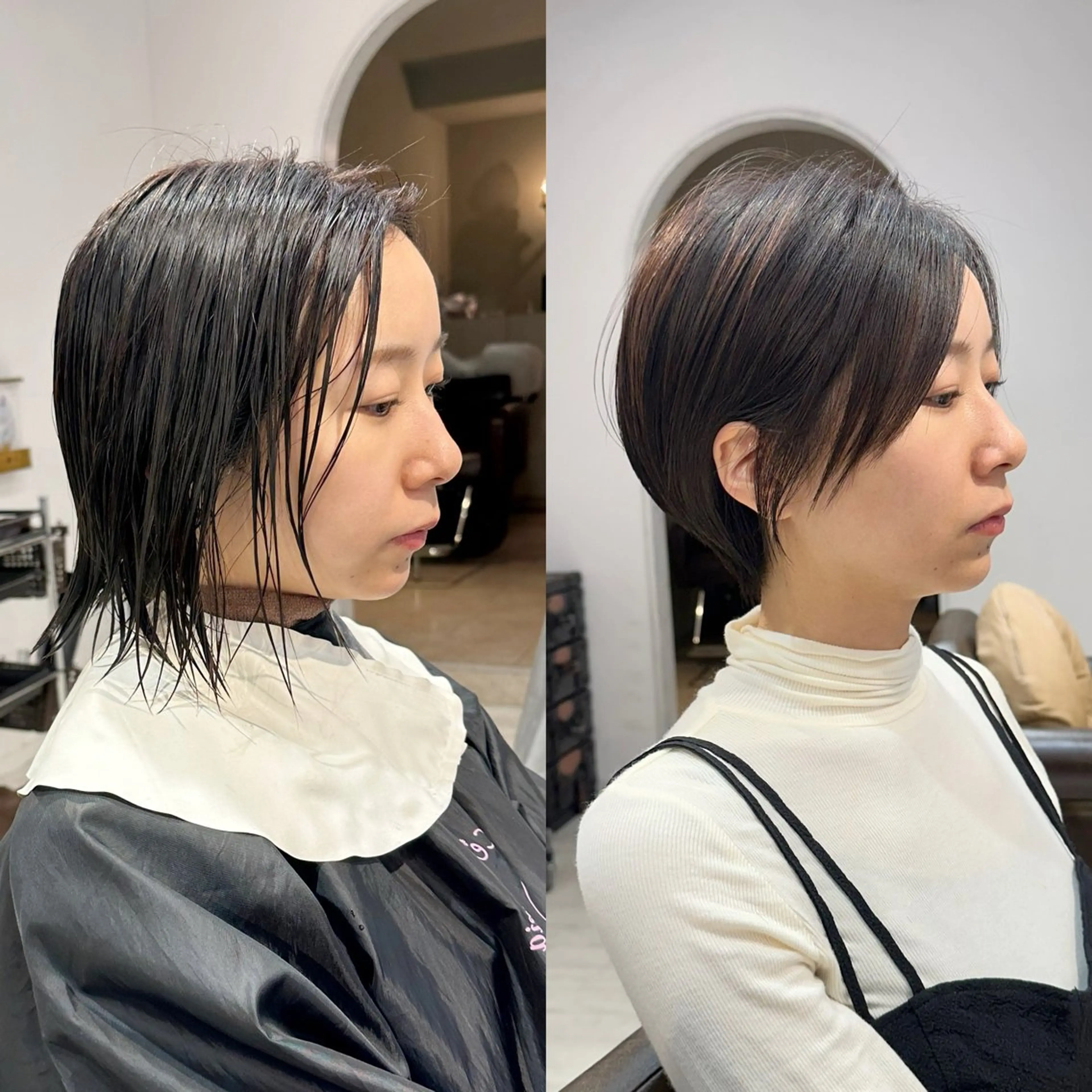 ショート カット 縮毛矯正/ショート/ レイヤー/畑中正敏のヘアスタイル