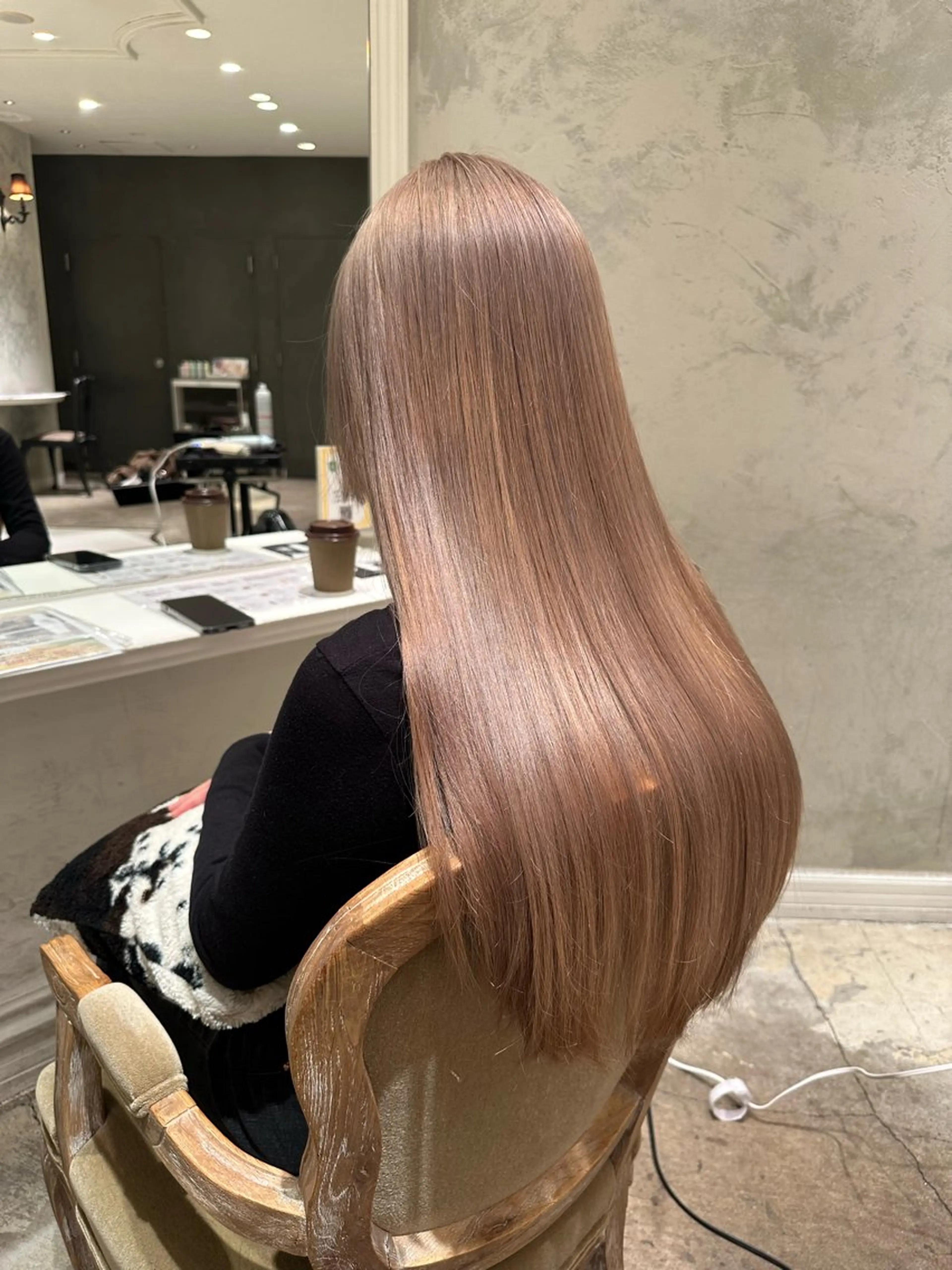 ロング カラー ヘアカラー 無料ショートカット 募集中anzu📛のヘアスタイル