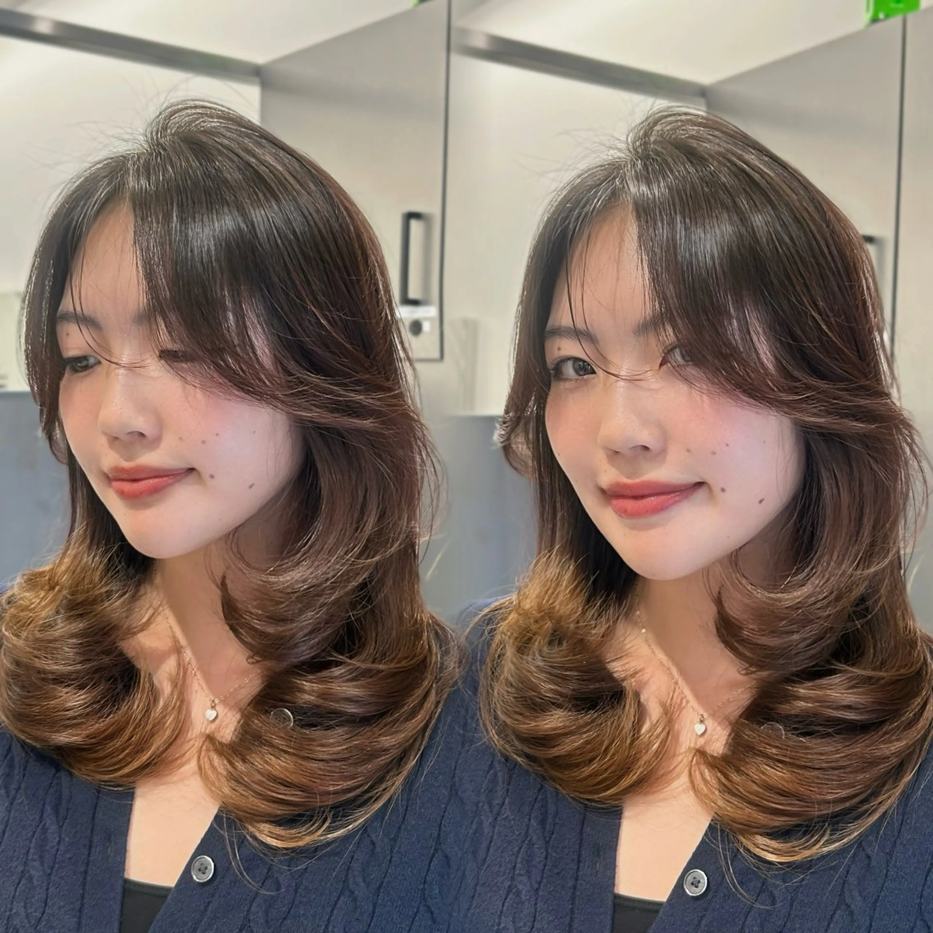 ロング レイヤーカット カット ヘアカラー 大人レイヤー/艶美髪 🇺🇸TOMONAのヘアスタイル