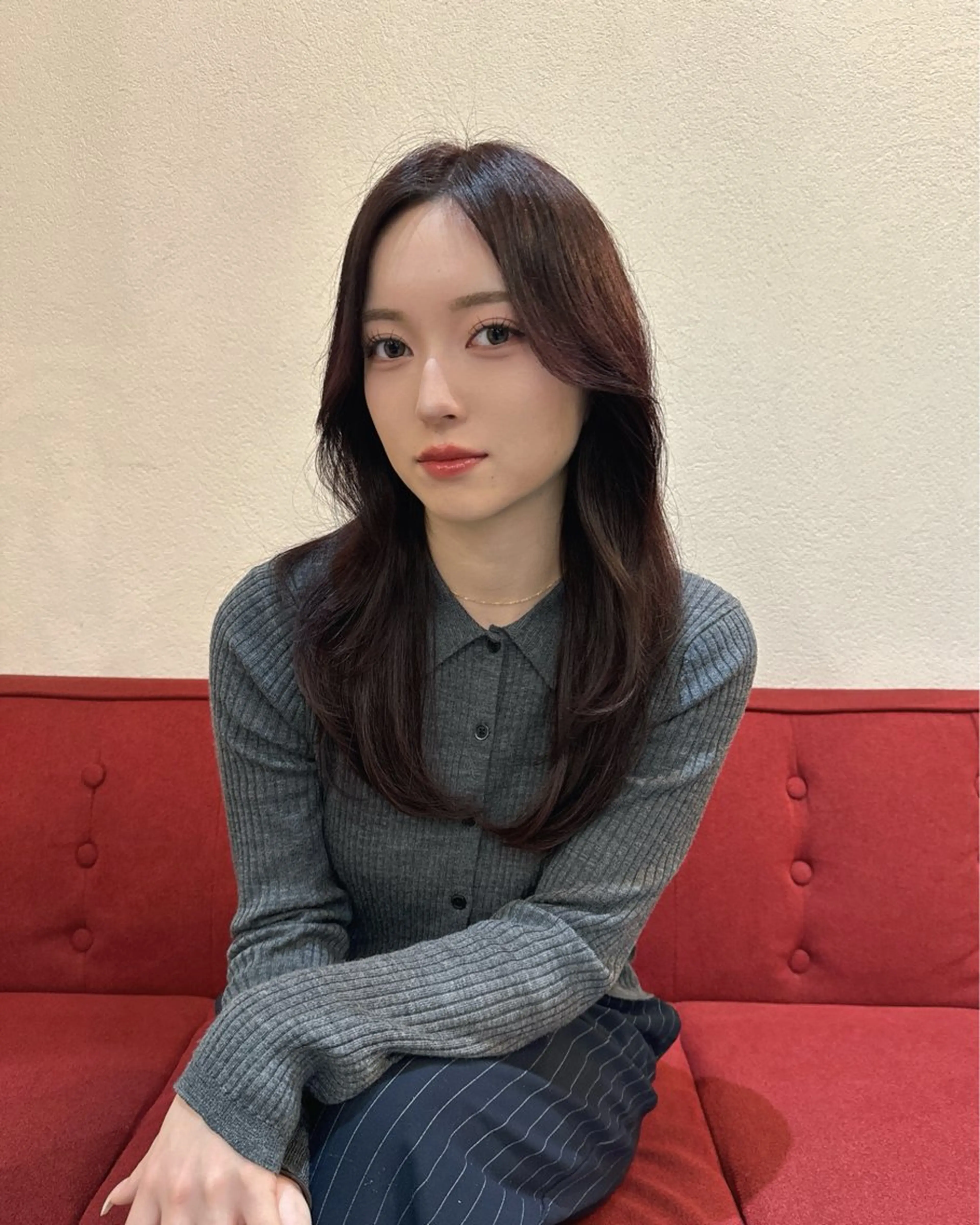 可愛く似合わせる顔周りカット🫶の写真