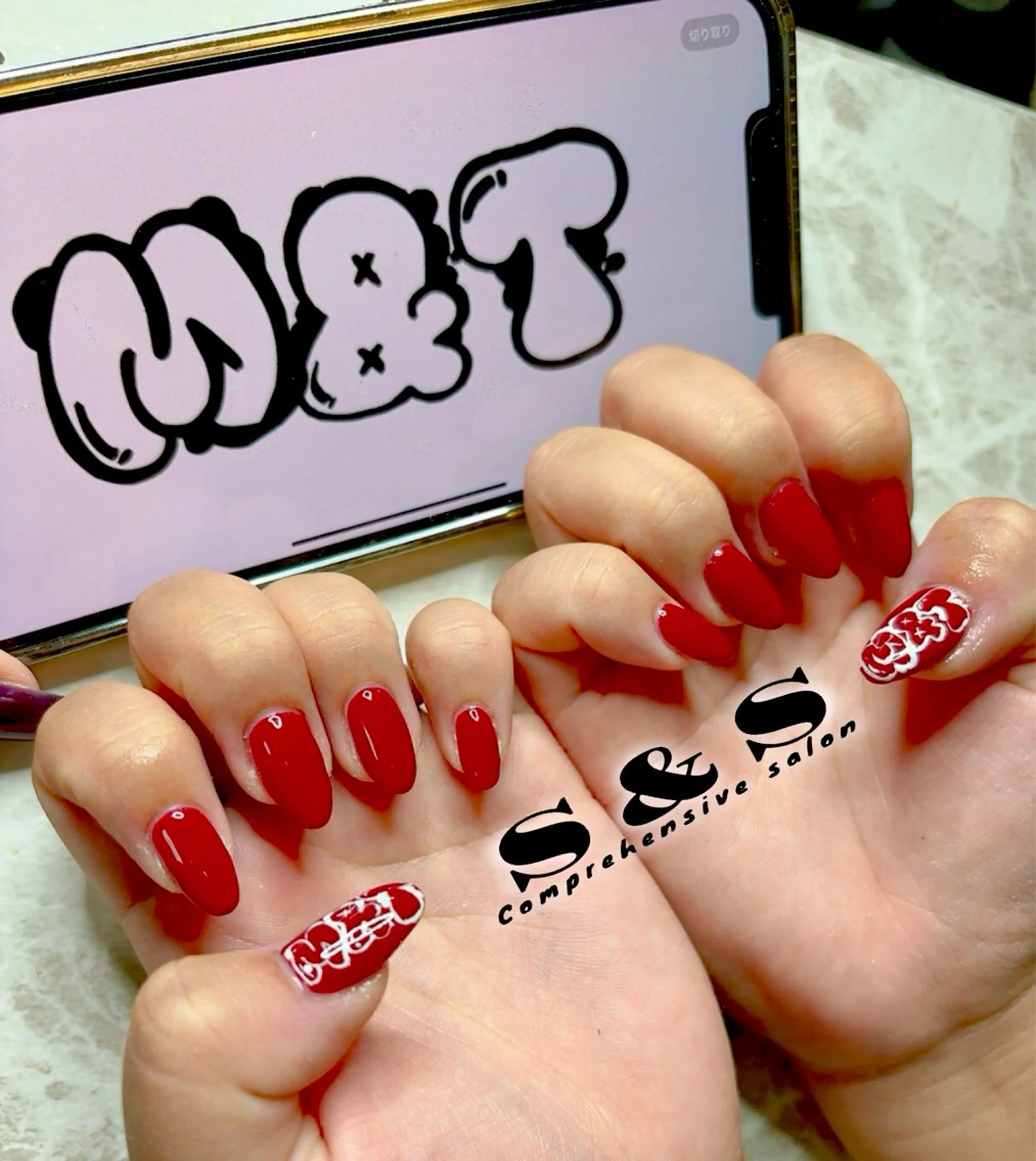 ネイル 長さ出し メンズネイル 持ち込み S&S 村田小百合のネイルデザイン