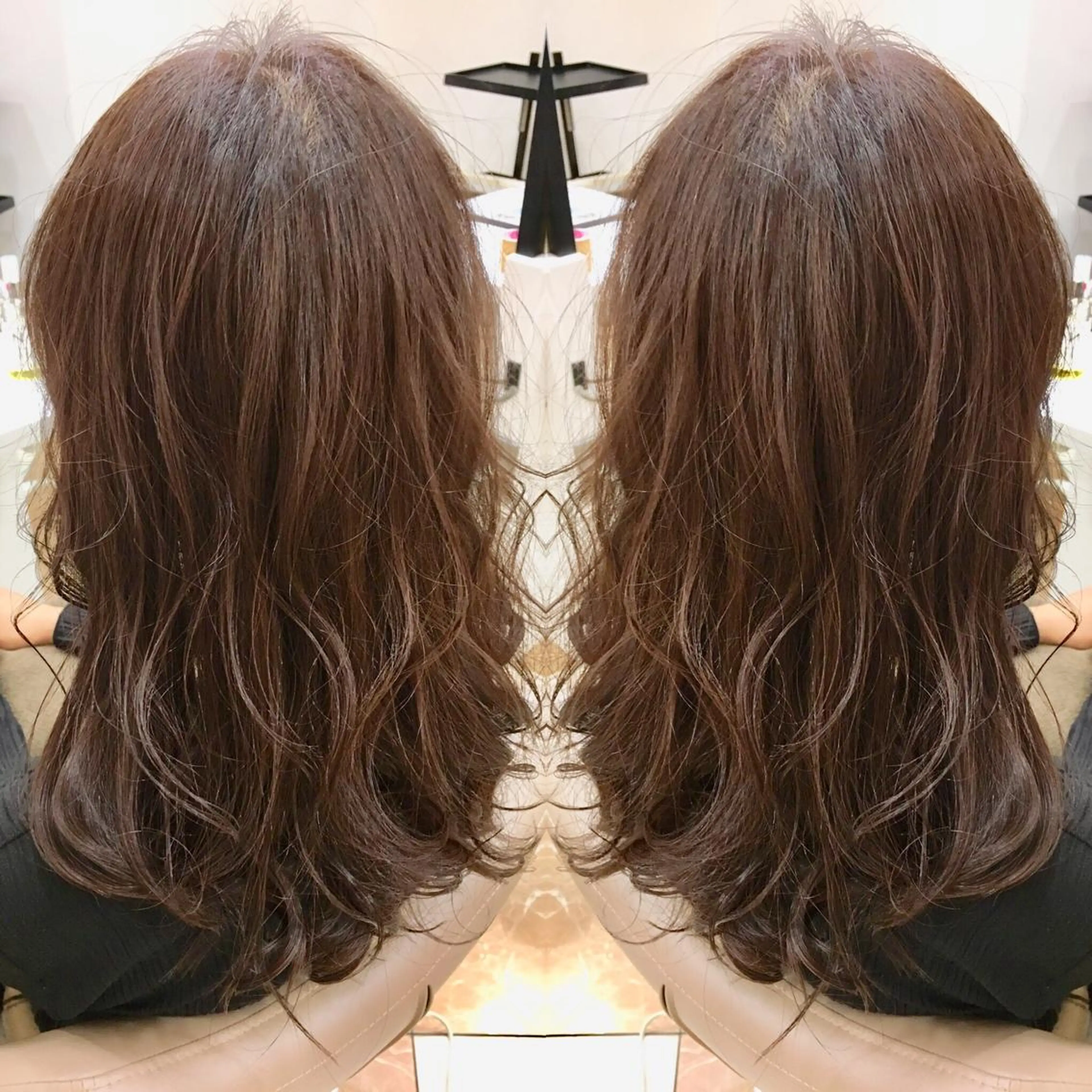 セミロング レイヤーカット カット ヘアカラー 髪質改善 阪口 雄佑のヘアスタイル