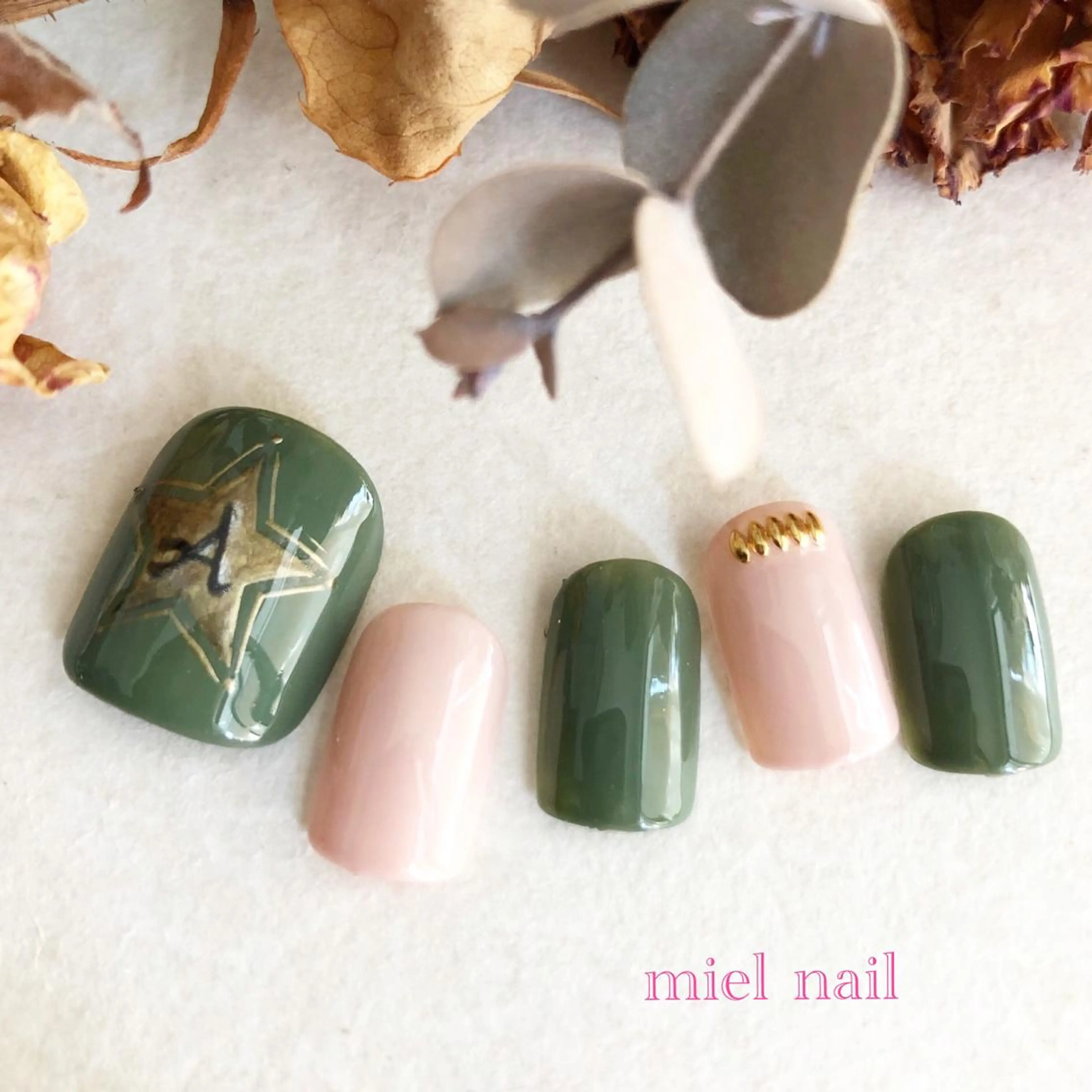 ネイル アートネイル フットネイル 春ネイル 夏ネイル miel nailのネイルデザイン