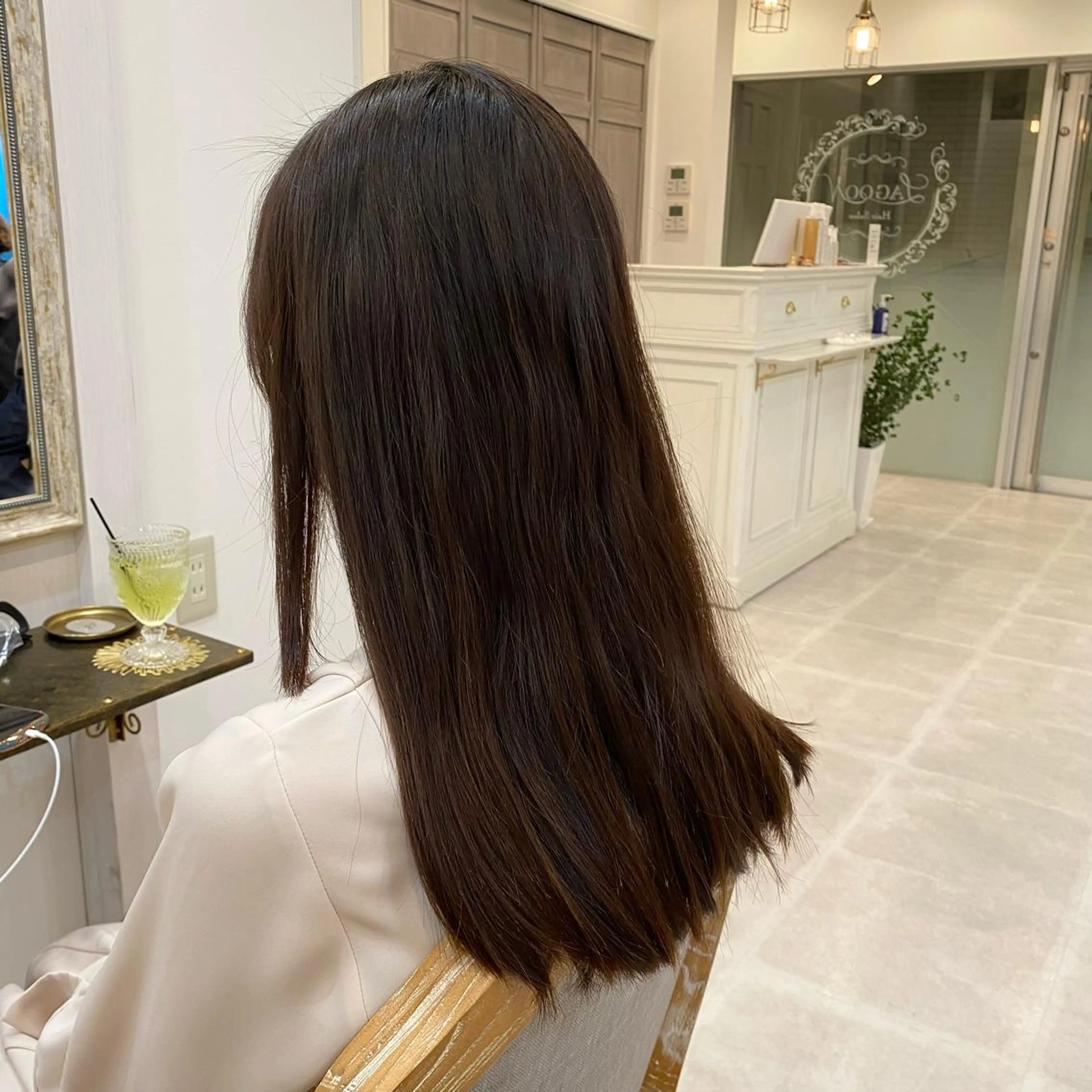 ロング カラー ブリーチなし✨艶髪 カラー𓃲YAGIのヘアスタイル