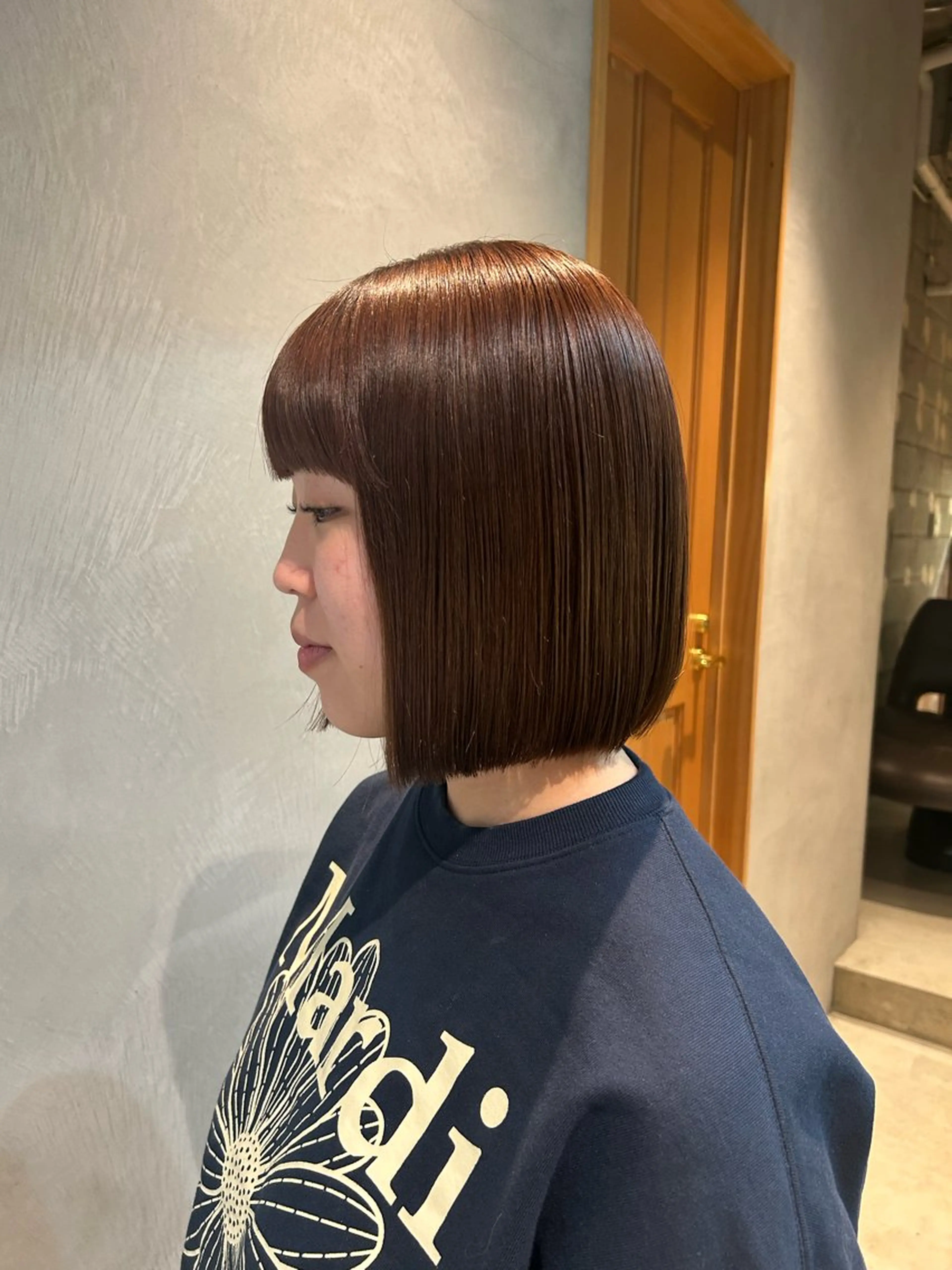 ショート ボブ 外ハネヘア blink所属・ボブカット/ 透明感 カラー yuiのヘアスタイル