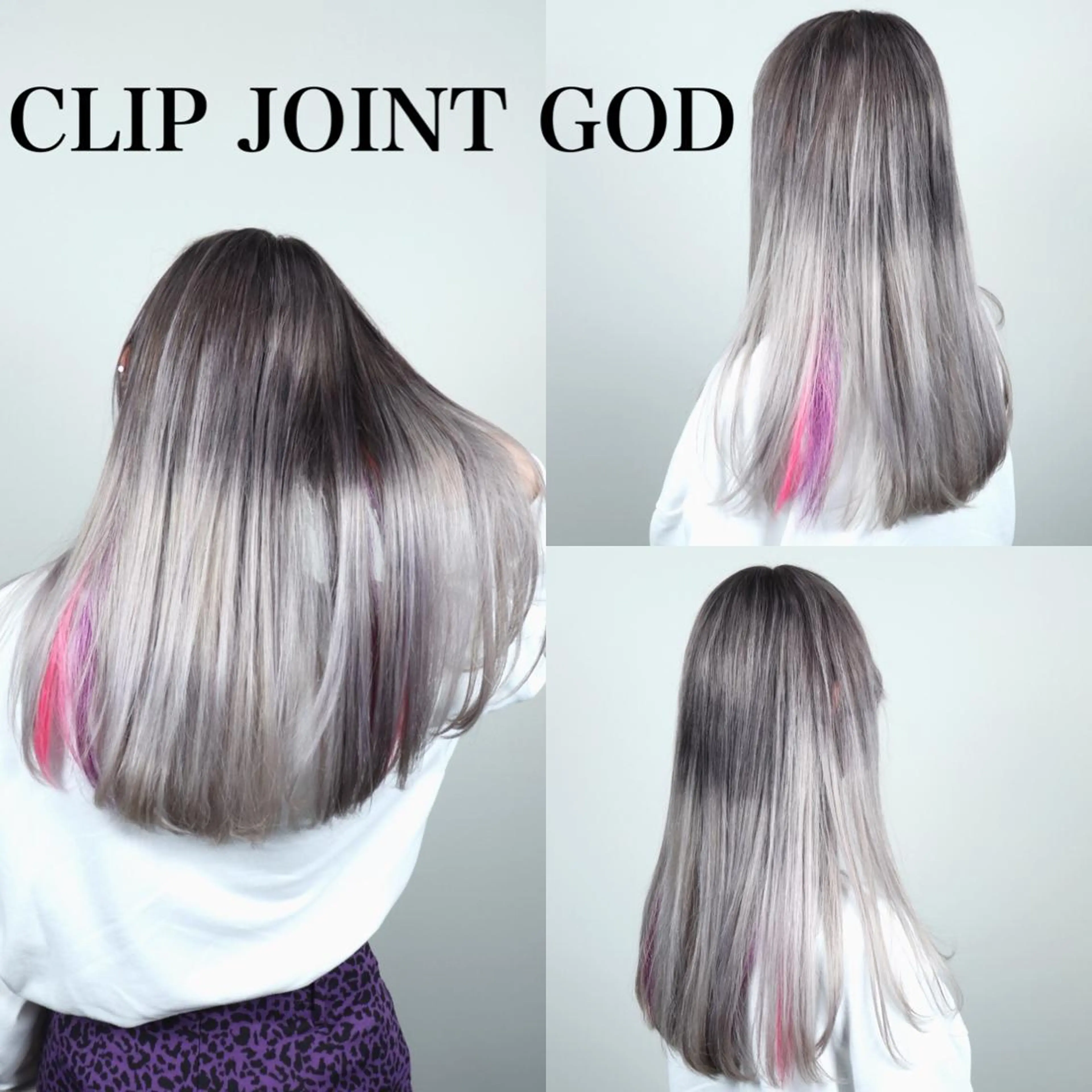 ロング カラー グラデーションカラー ピンクカラー シルバー エクステ ヘアカラー トリートメント ヘアセット 秋葉 洸平のヘアスタイル