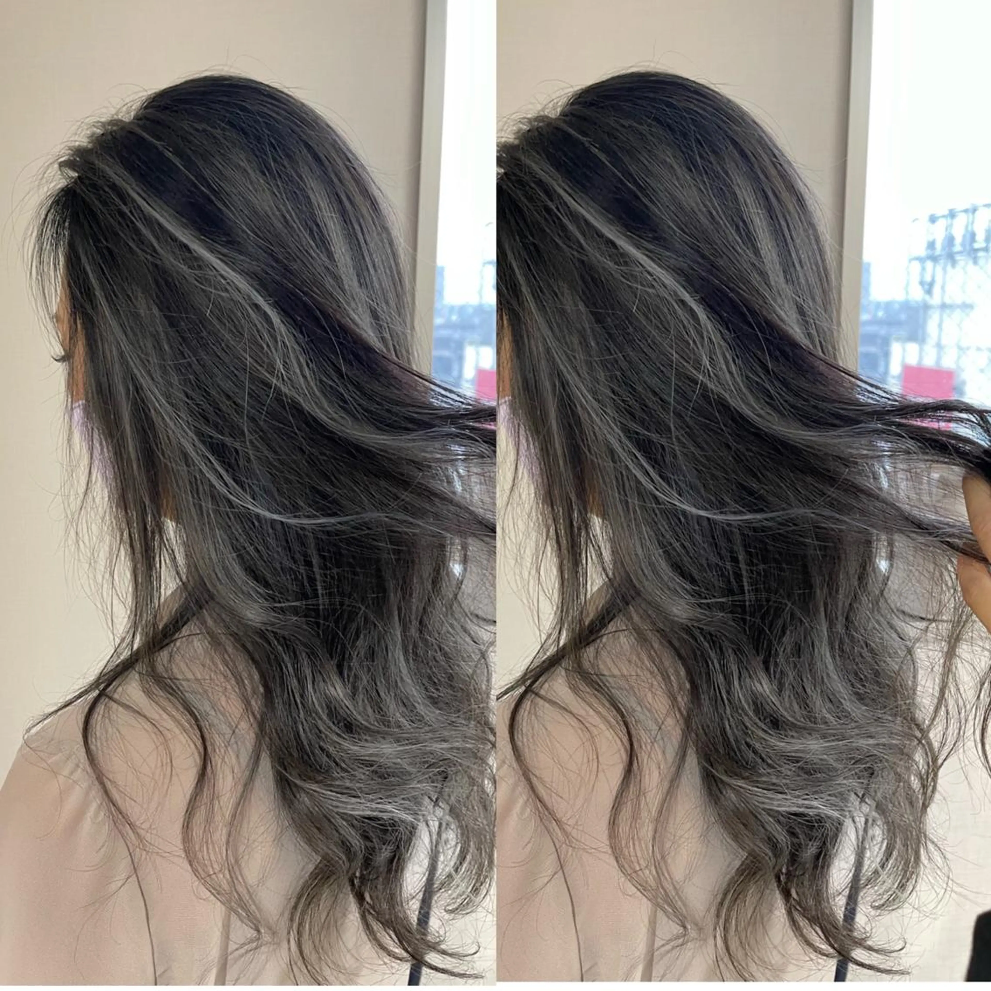 ロング カラー ハイライトカラー ハイライト ヘアカラー 松井那津子 /ハイライトブリーチのヘアスタイル