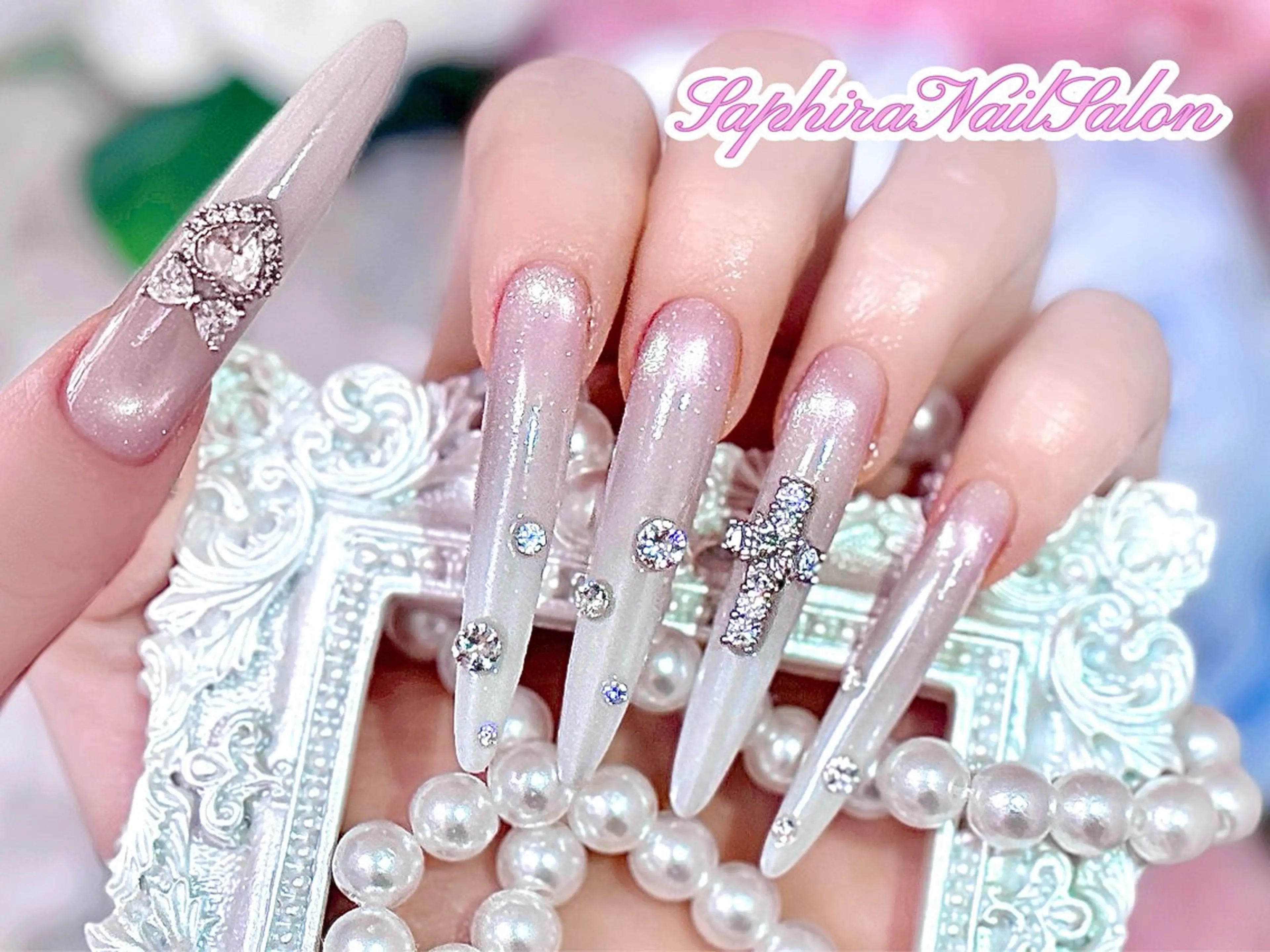 カラー ハンドネイル Saphiraネイル サロン錦糸町のネイルデザイン