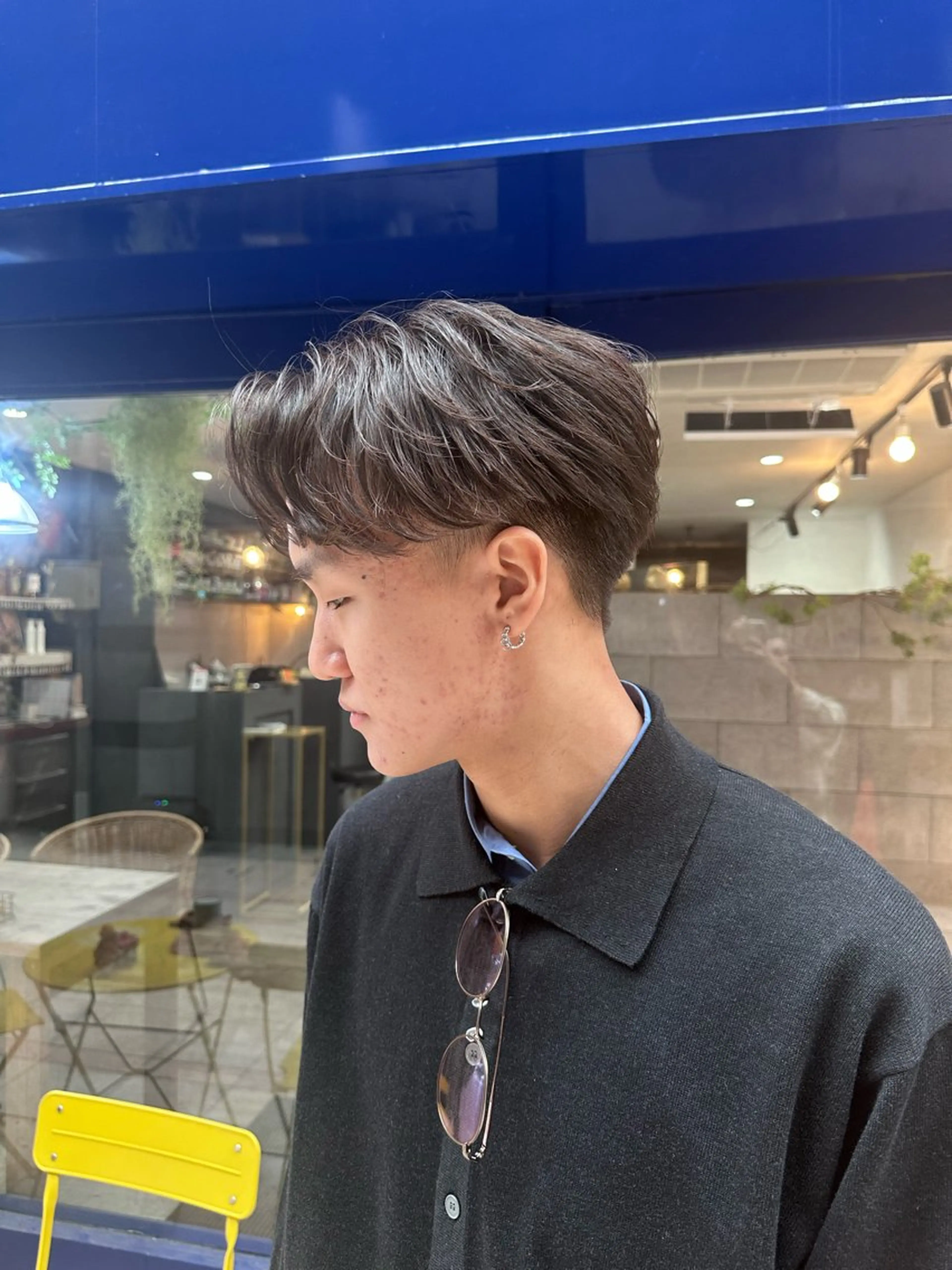 ショート パーマ t.hair垂門真吾 曲がる縮毛矯正/ボブのヘアスタイル