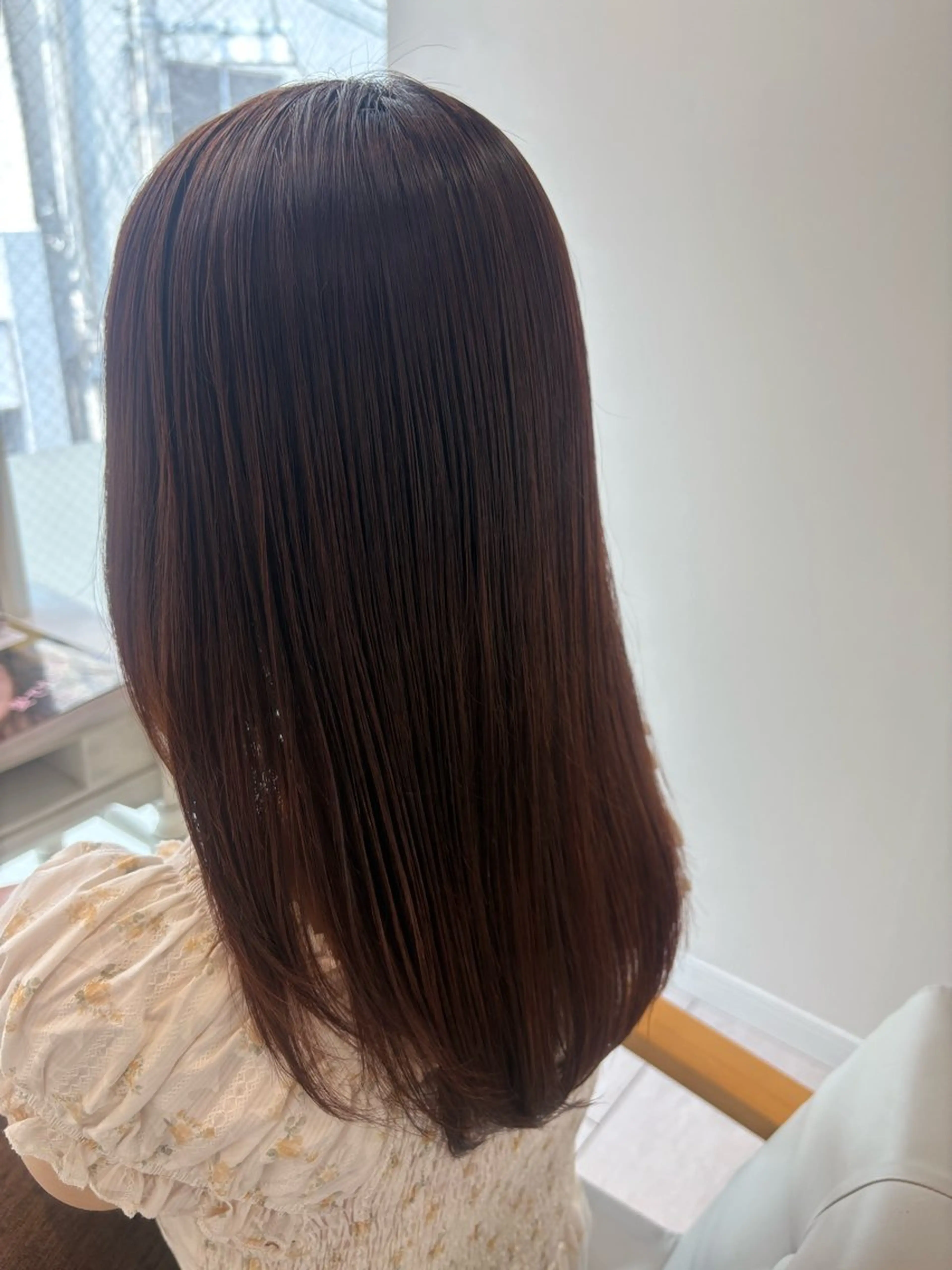 ロング 縮毛矯正 縮毛矯正 アベ ミスズのヘアスタイル