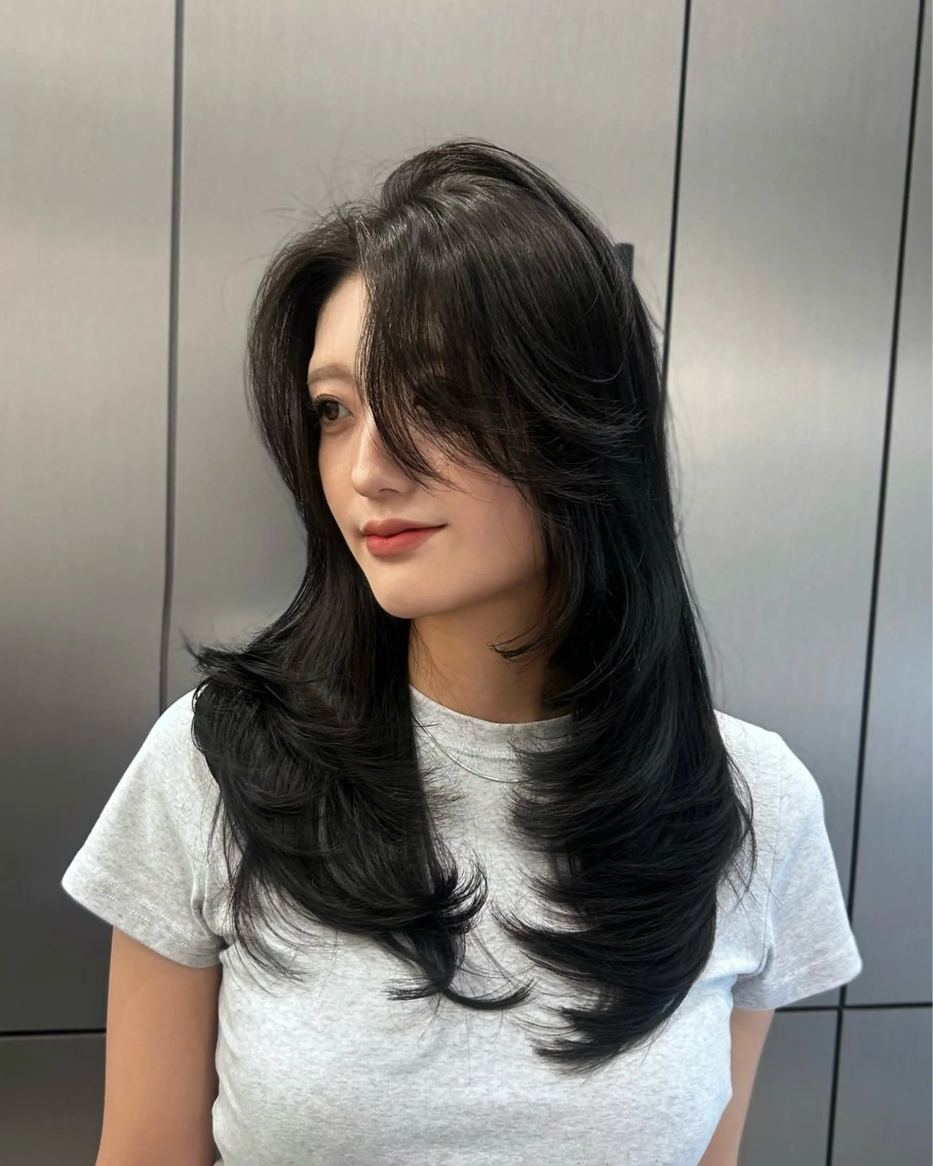 ロング レイヤーカット カット ヘアカラー トリートメント 大人レイヤー/艶美髪 🇺🇸TOMONAのヘアスタイル