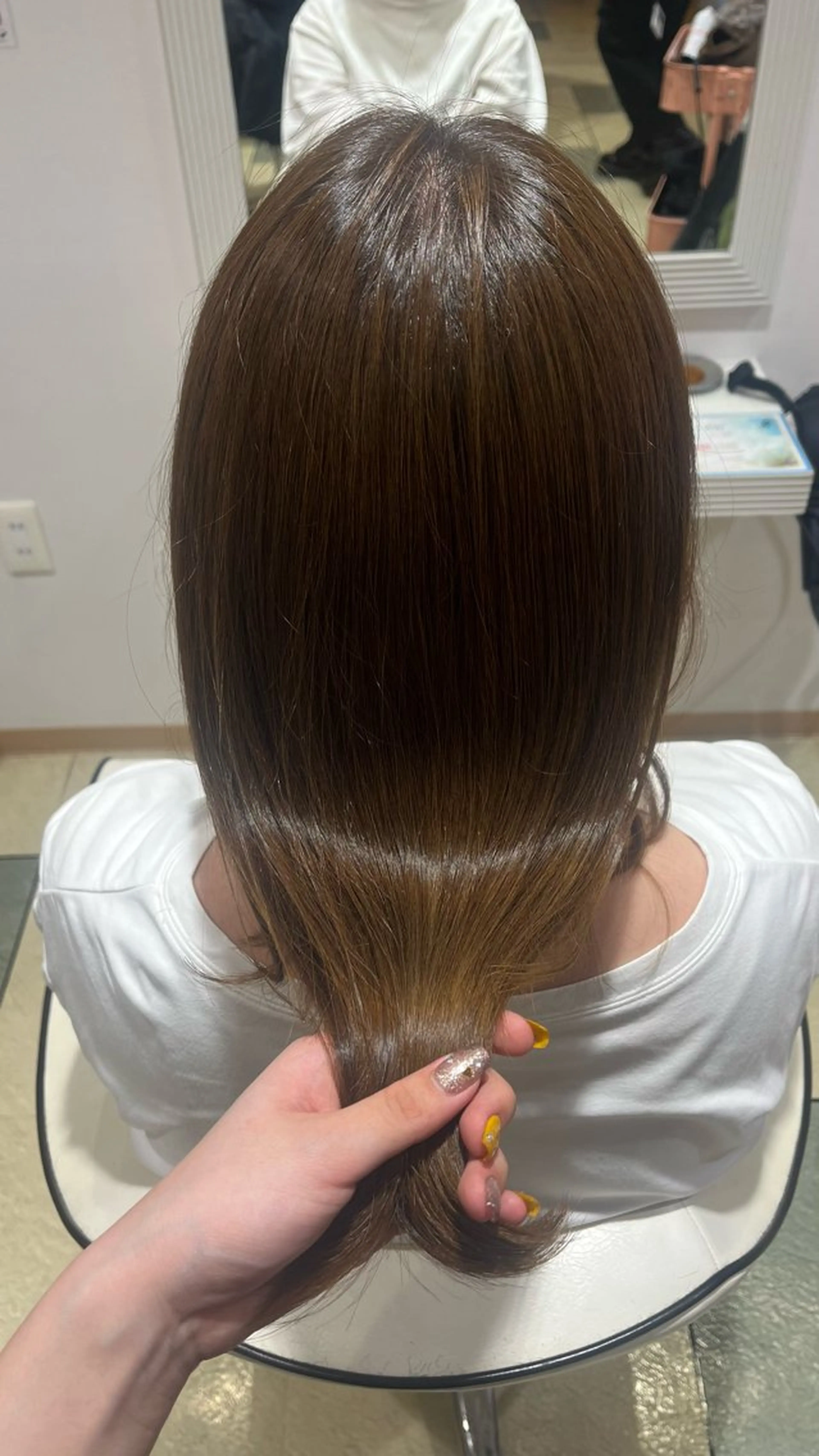 ロング カラー ベージュカラー⌇﻿ くびれヘア.𐙚心音のヘアスタイル