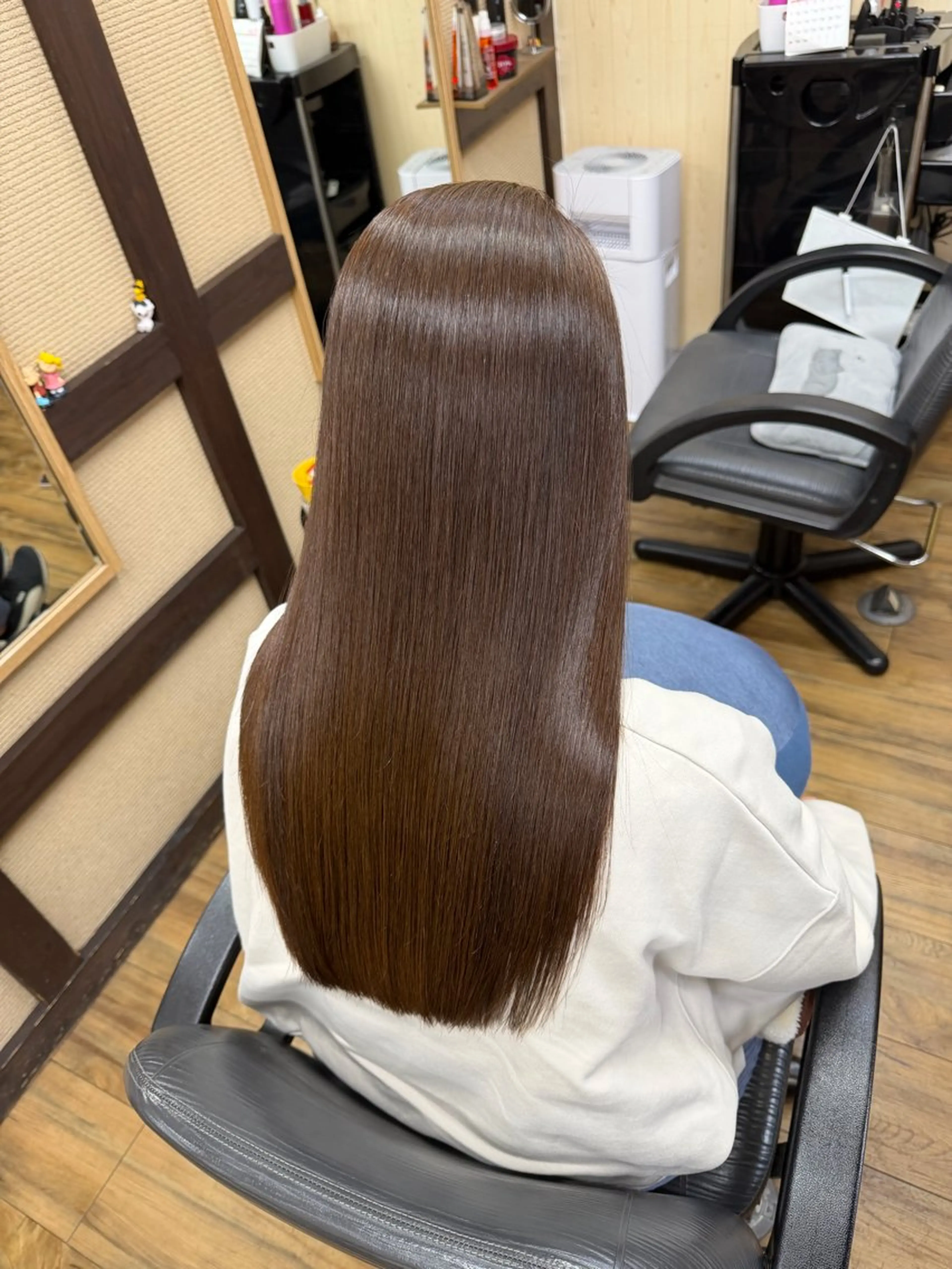 ロング 縮毛矯正 みやたゆうき 髪質改善講師のヘアスタイル